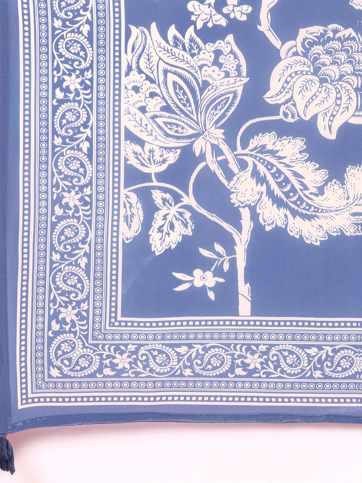 Blue Crepe Digital printed three piece suit Set - Image 6