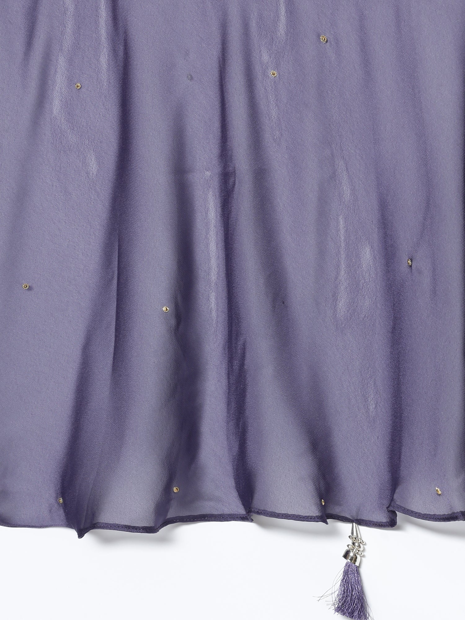 Blue tissue crop top and palazzo Three piece set - Image 8