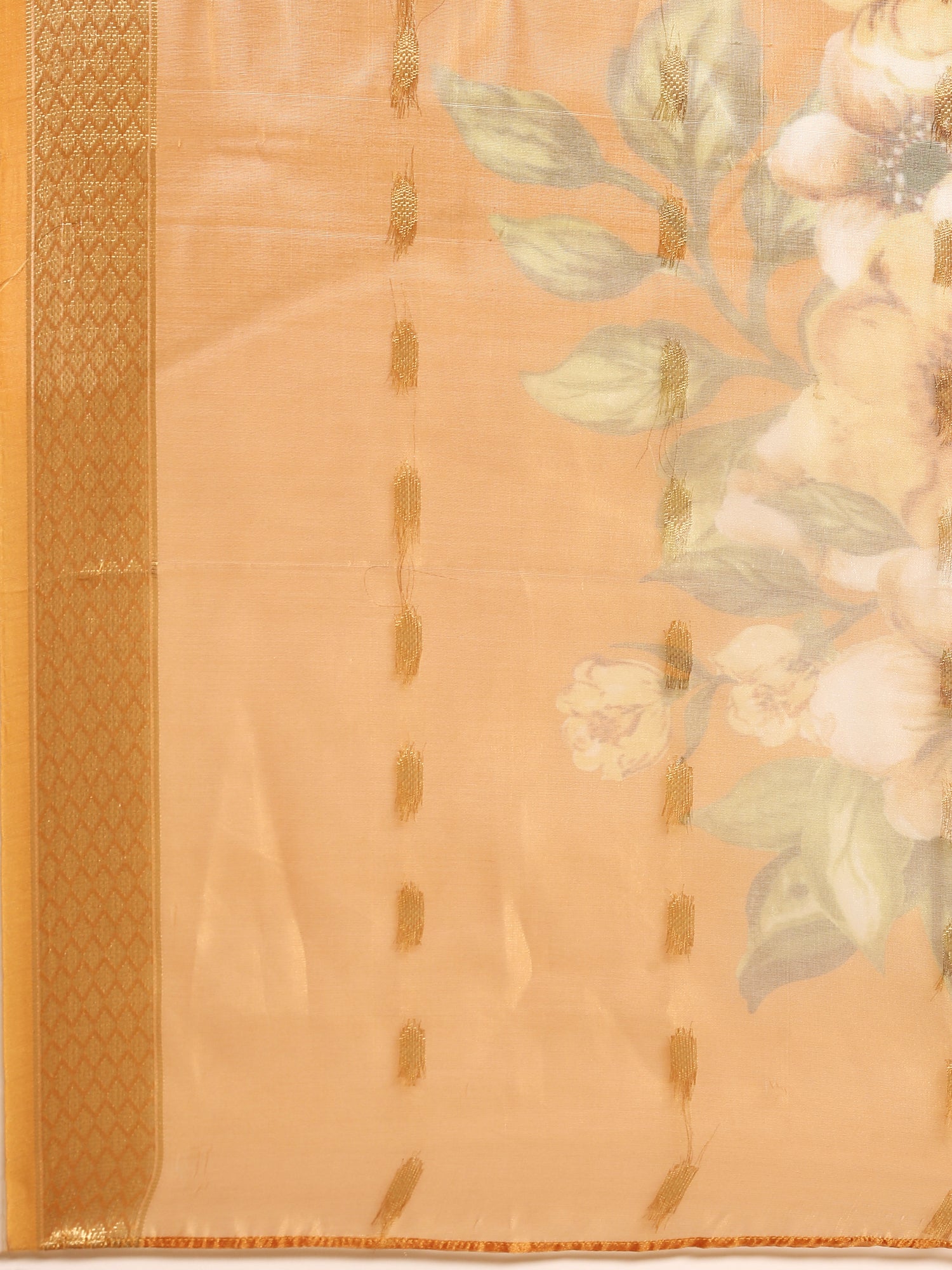 Bright Orange Muslin Three Piece Set - Image 7