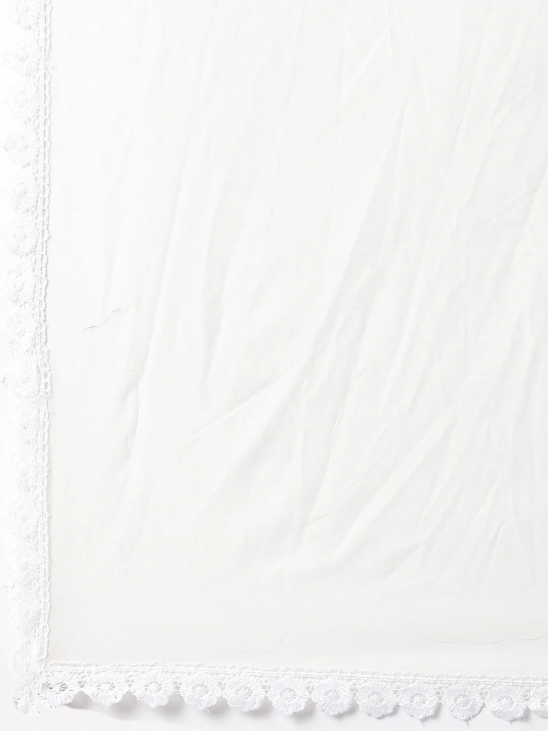 Cream Chanderi Embroidery Three Piece Set - Image 7