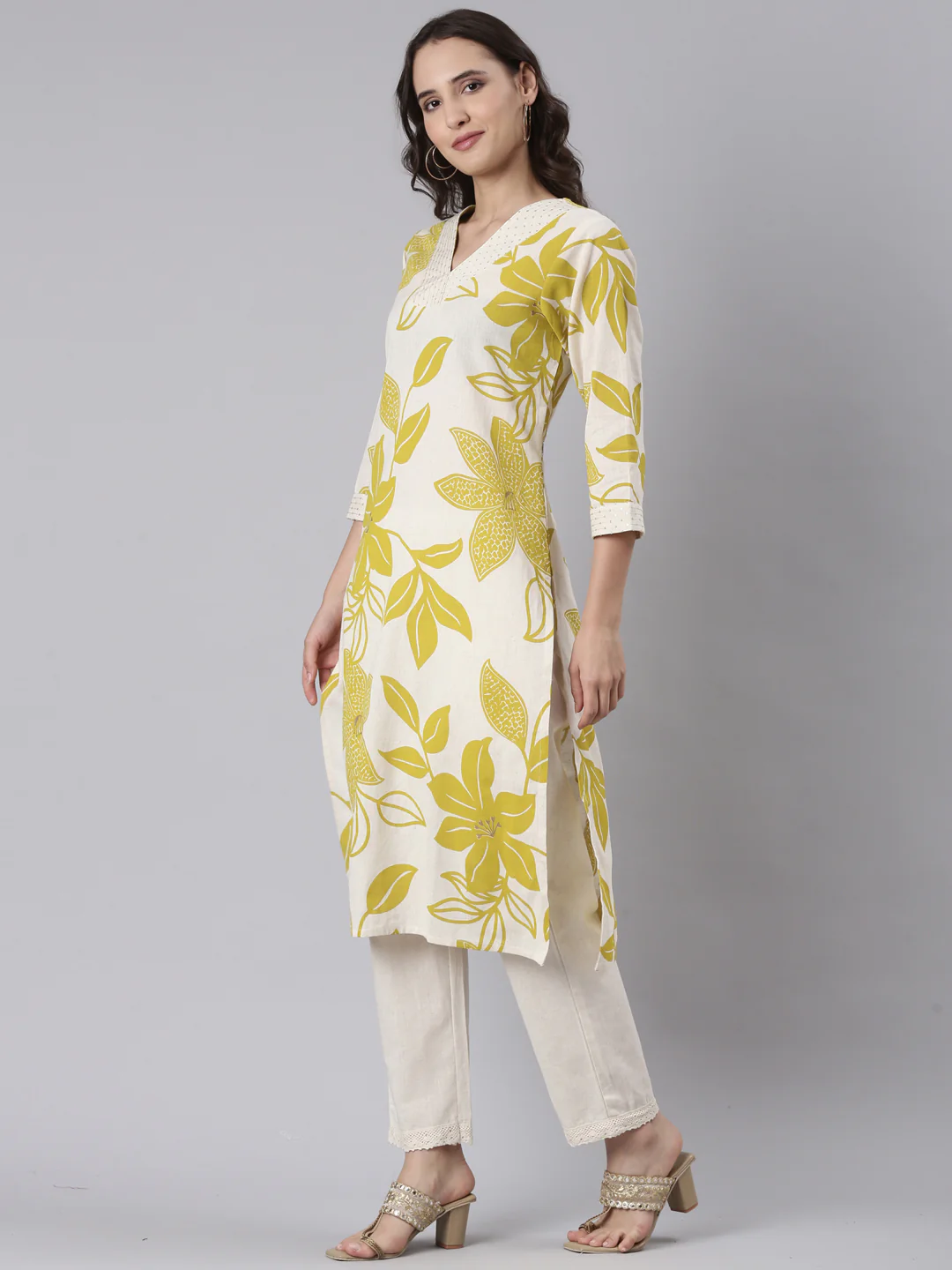 Lime Flex Block Print Two Piece Set - Image 2