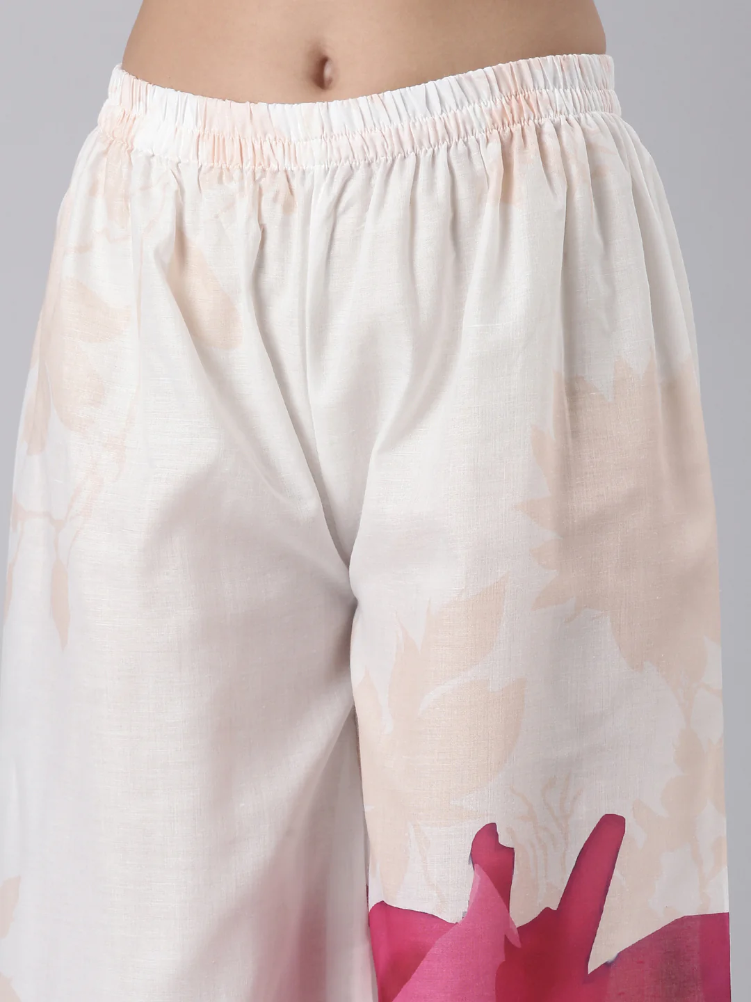 Magenta Muslin C Cut Two Piece Set - Image 6
