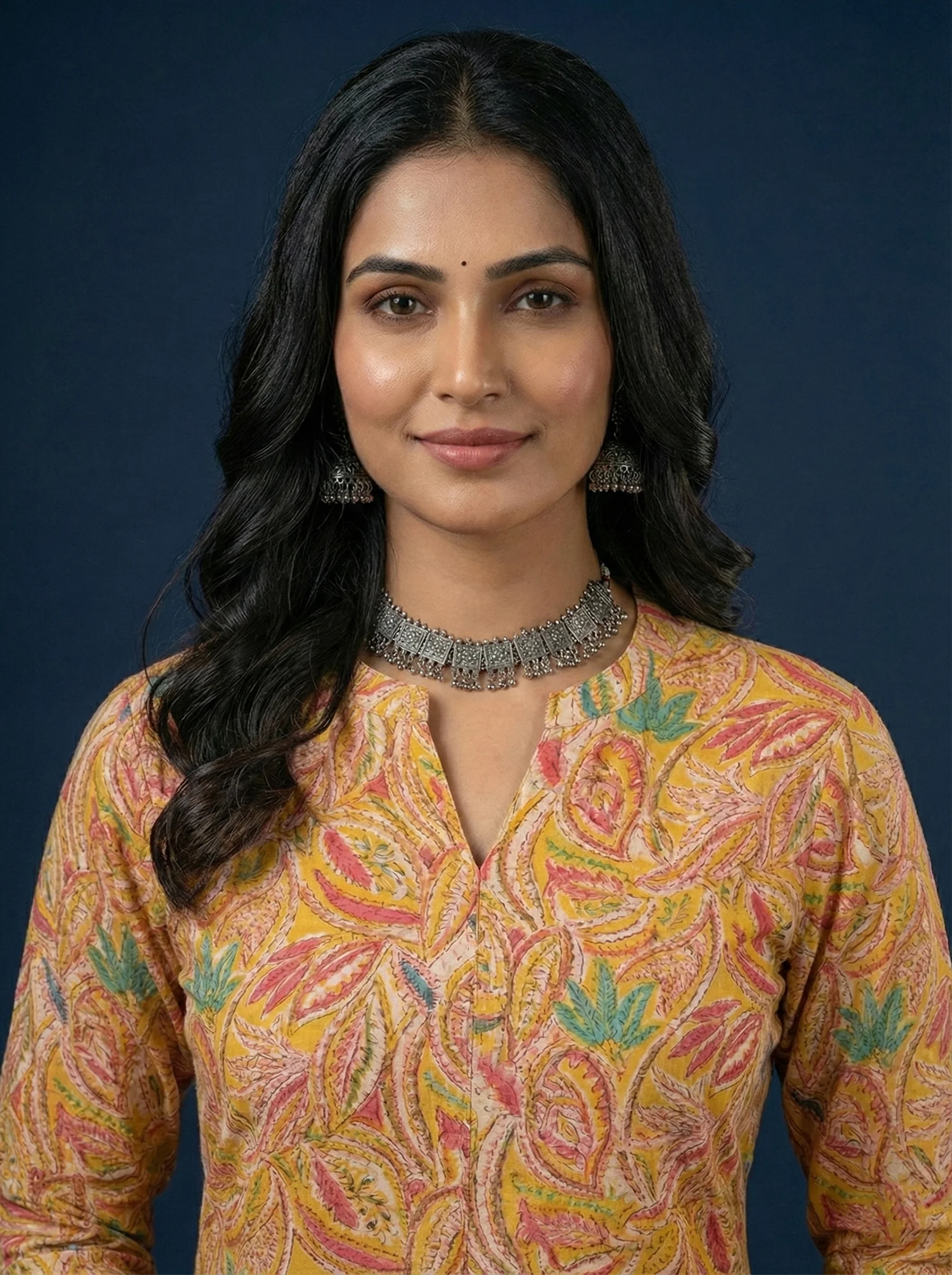 Mehadi Green Silk Digital Print Kurta - Image 4