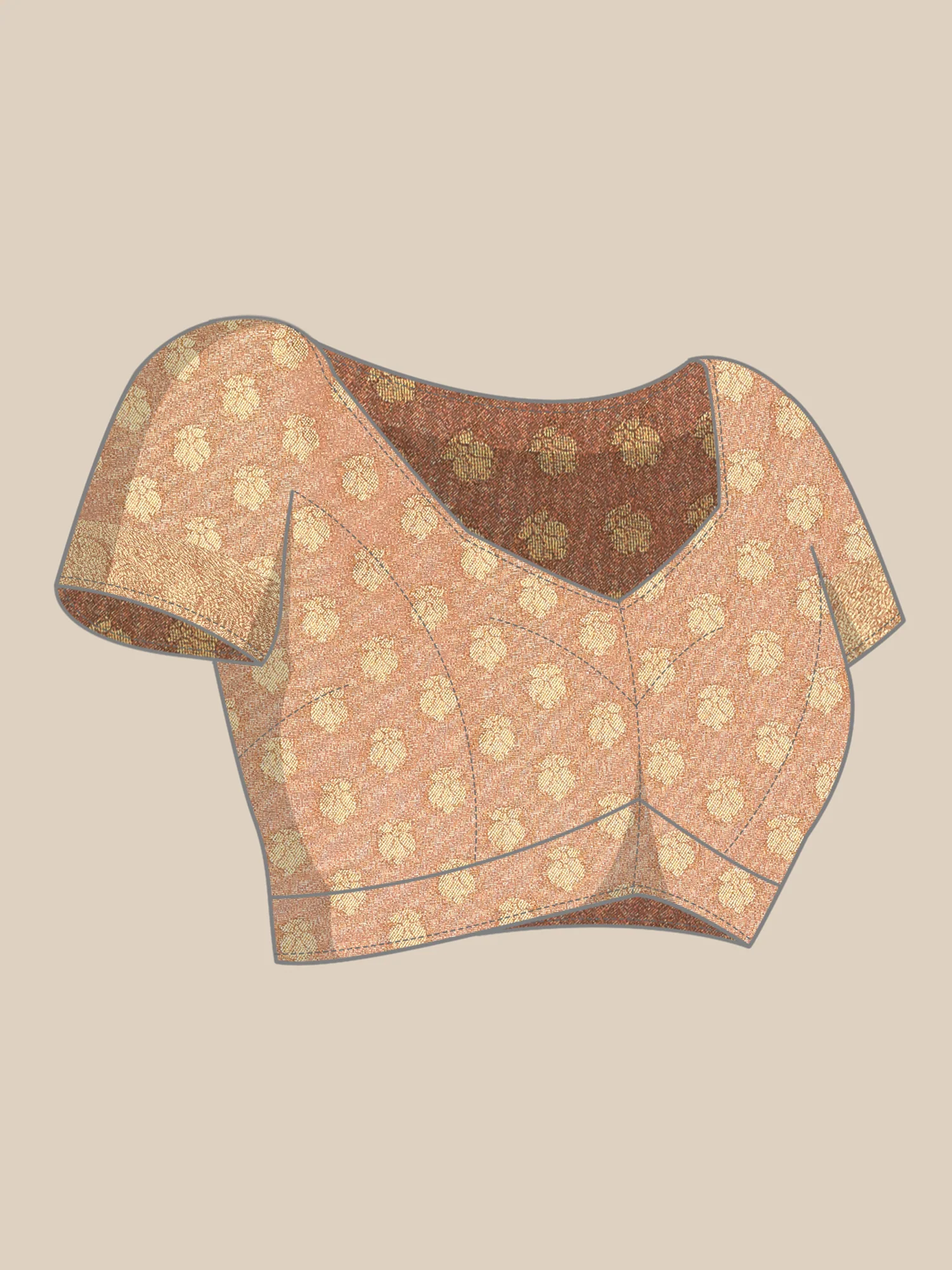 Multi Color Banaras Silk Saree Rangkat Design Zari Border And Butis - Image 6