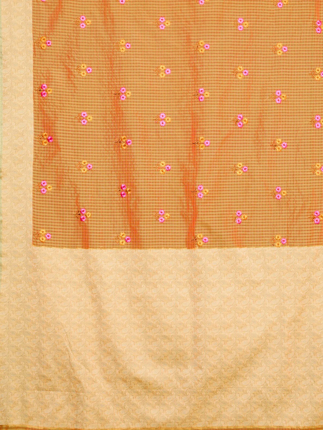 Neerus Amber Embroidered Saree With Blouse - Image 4