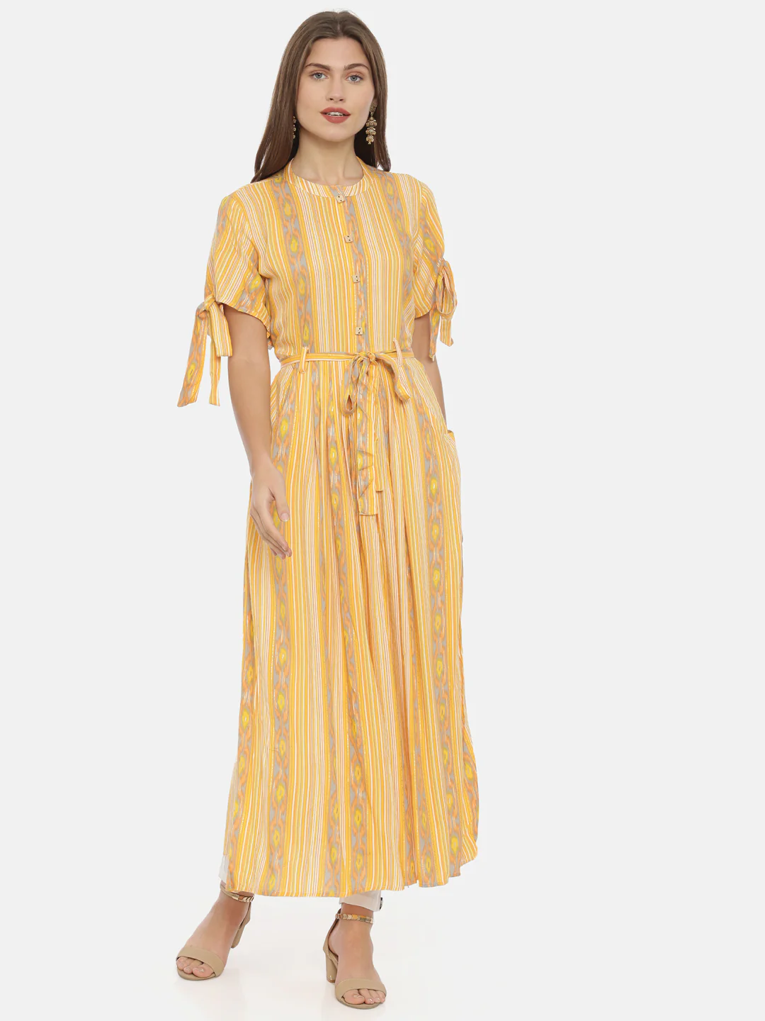 Neerus Amber Printed Anarkali Kurta - Image 7