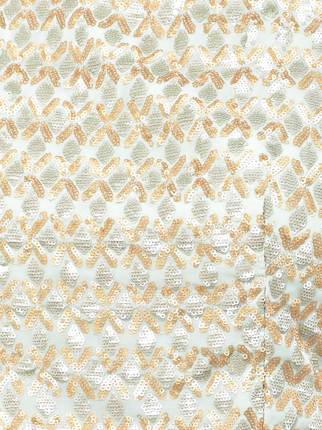 Neerus Aqua & Yellow Embellished Top & Palazzo Set With Shrug - Image 6