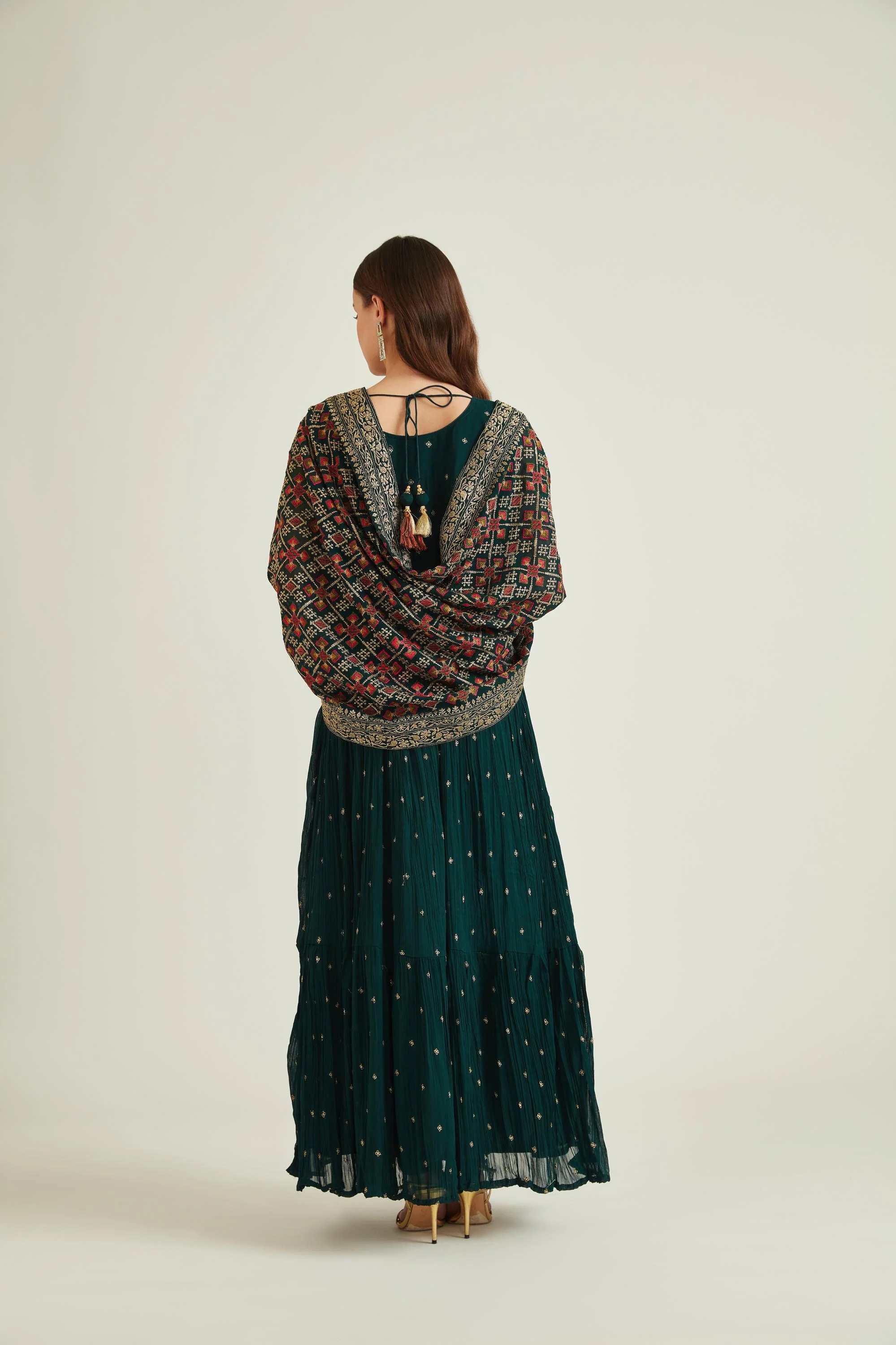 Neerus B Green Colour Georgette Fabric Suit - Image 2