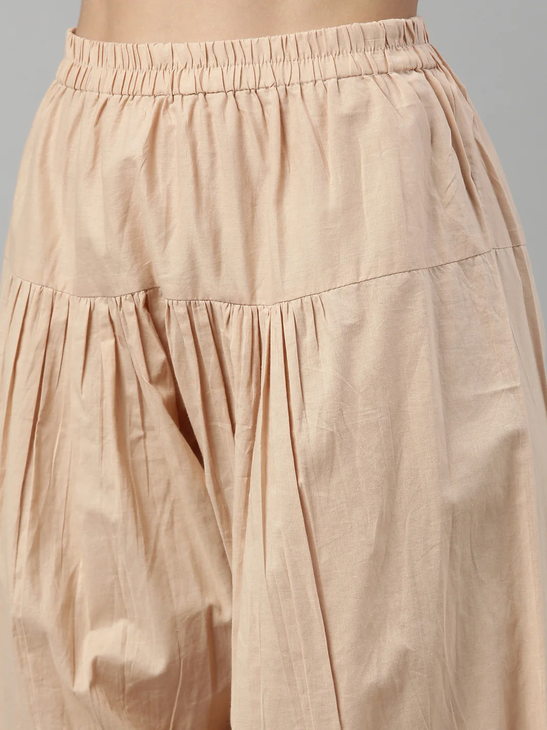 Neerus Beige Color Cotton Fabric Suit Set - Image 8