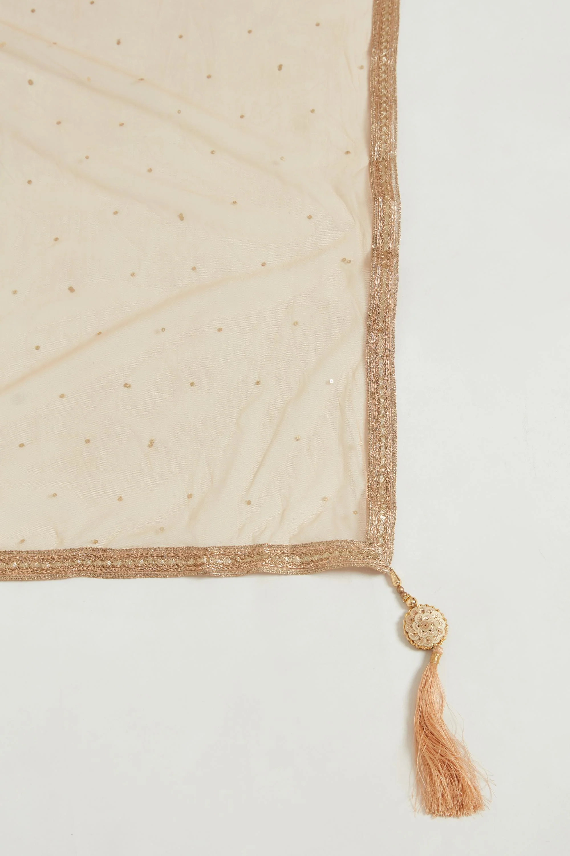 Neerus Beige Color Georgette Fabric Gown - Image 7