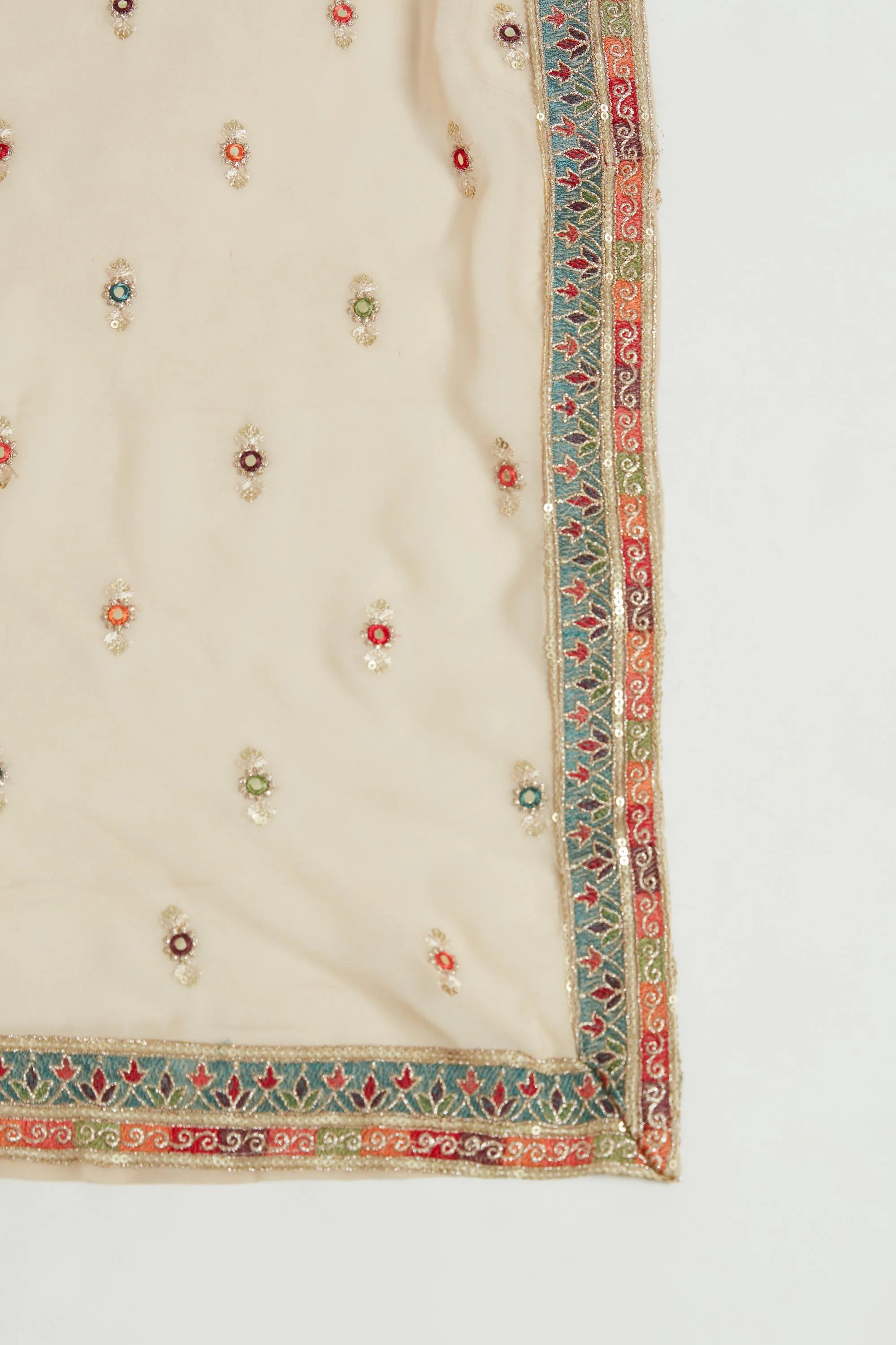 Neerus Beige Color Georgette Fabric Lehenga Choli - Image 6