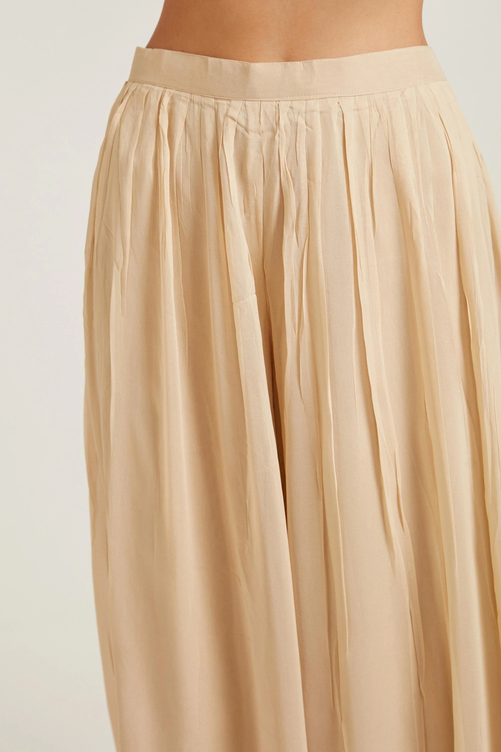 Neerus Beige Color Georgette Fabric Salwar Kameez - Image 5