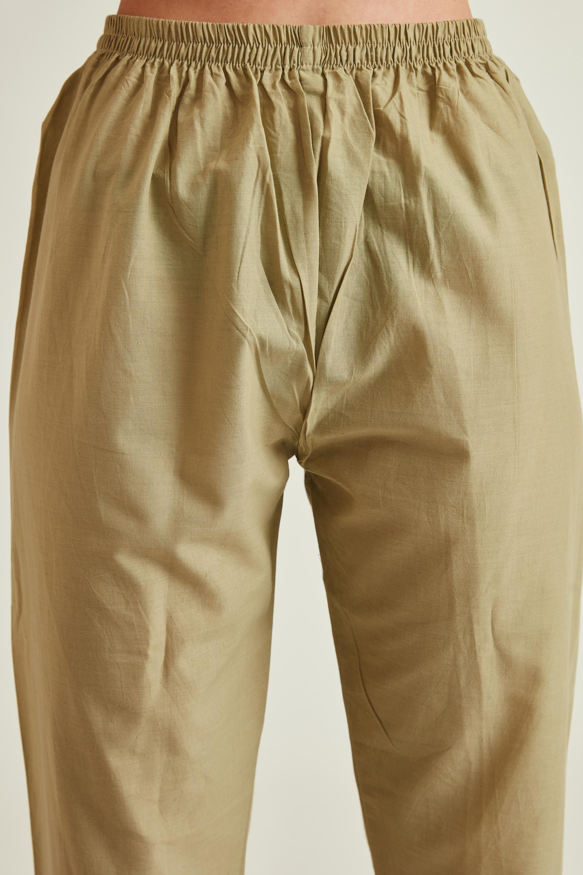 Neerus Beige Colour Chanderi Fabric Suit - Image 6