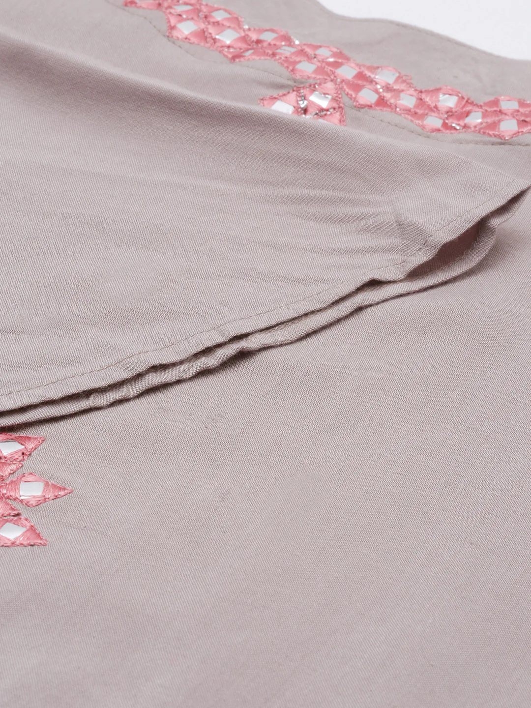 Neerus Beige Colour Rayon Fabric Plazo Set - Image 4