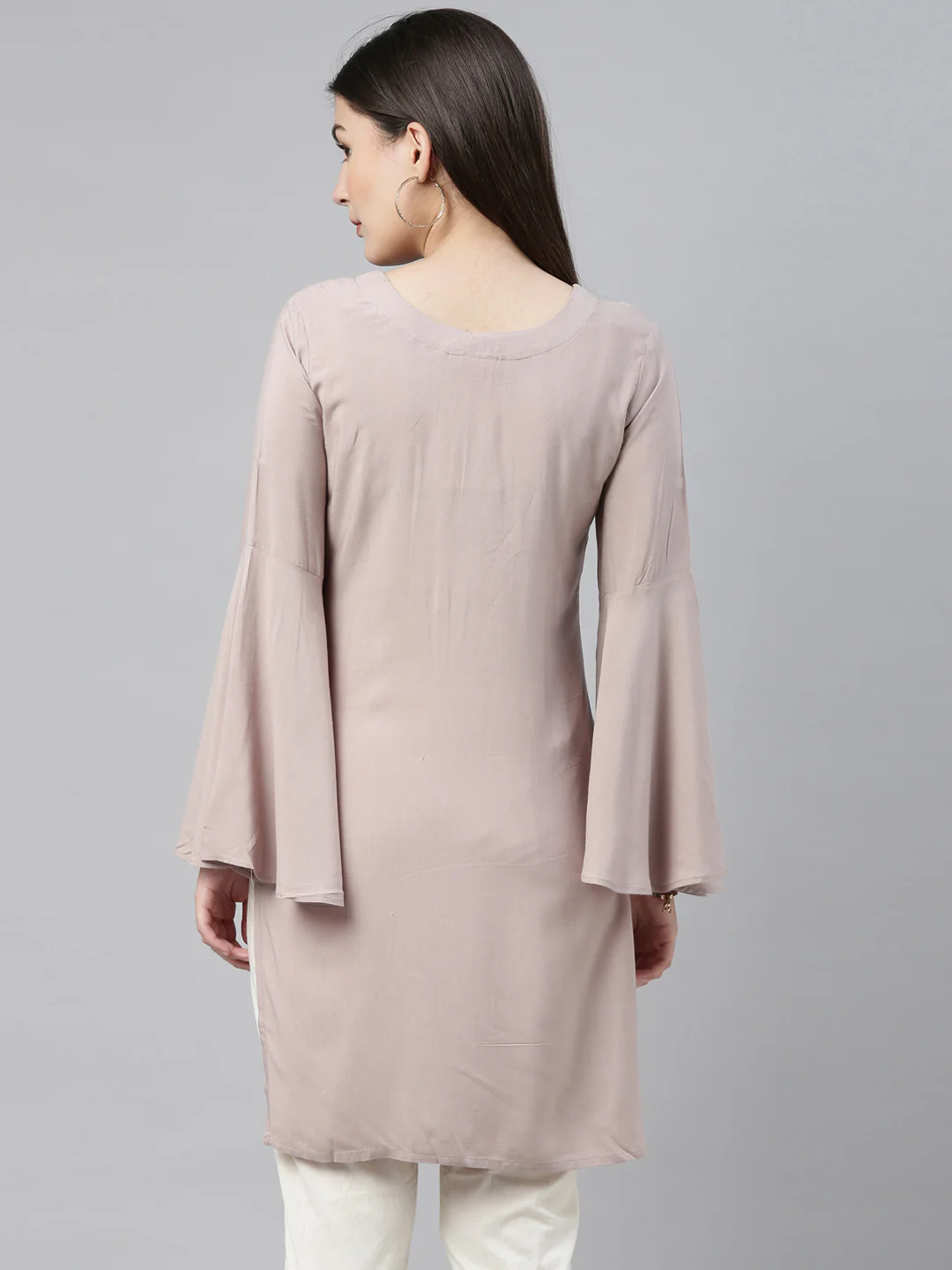 Neerus Beige Colour Rayon Fabric Plazo Set - Image 7