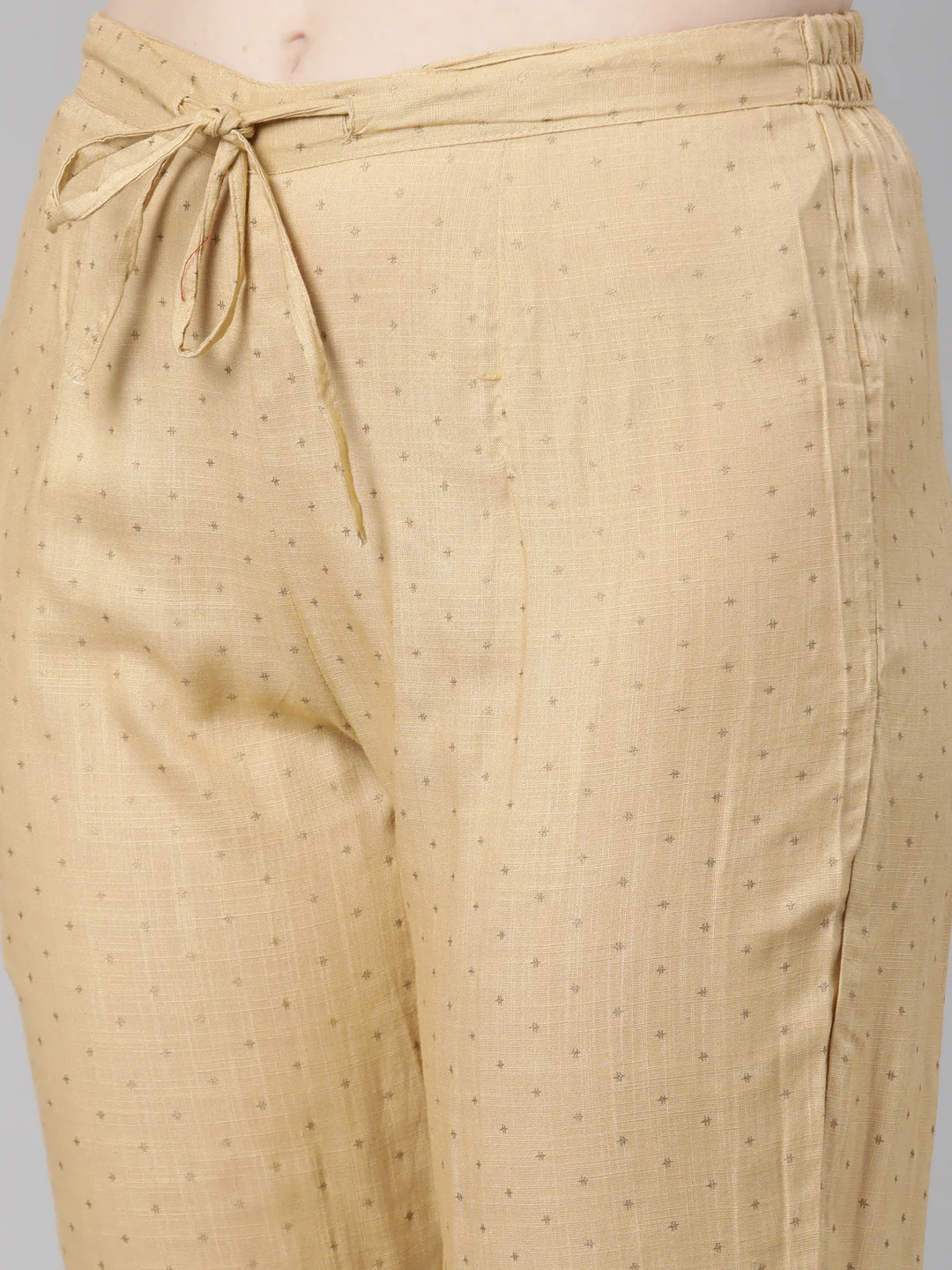 Neerus Beige Regular Knee Length Printed Readymade Suits - Image 7