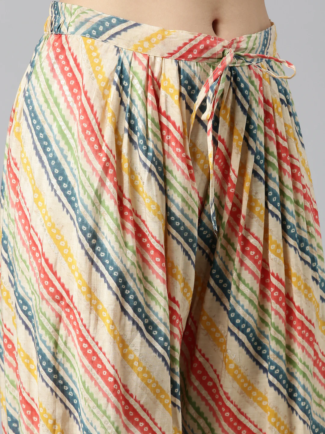 Neerus Beige Regular Straight Printed Readymade Suits - Image 6