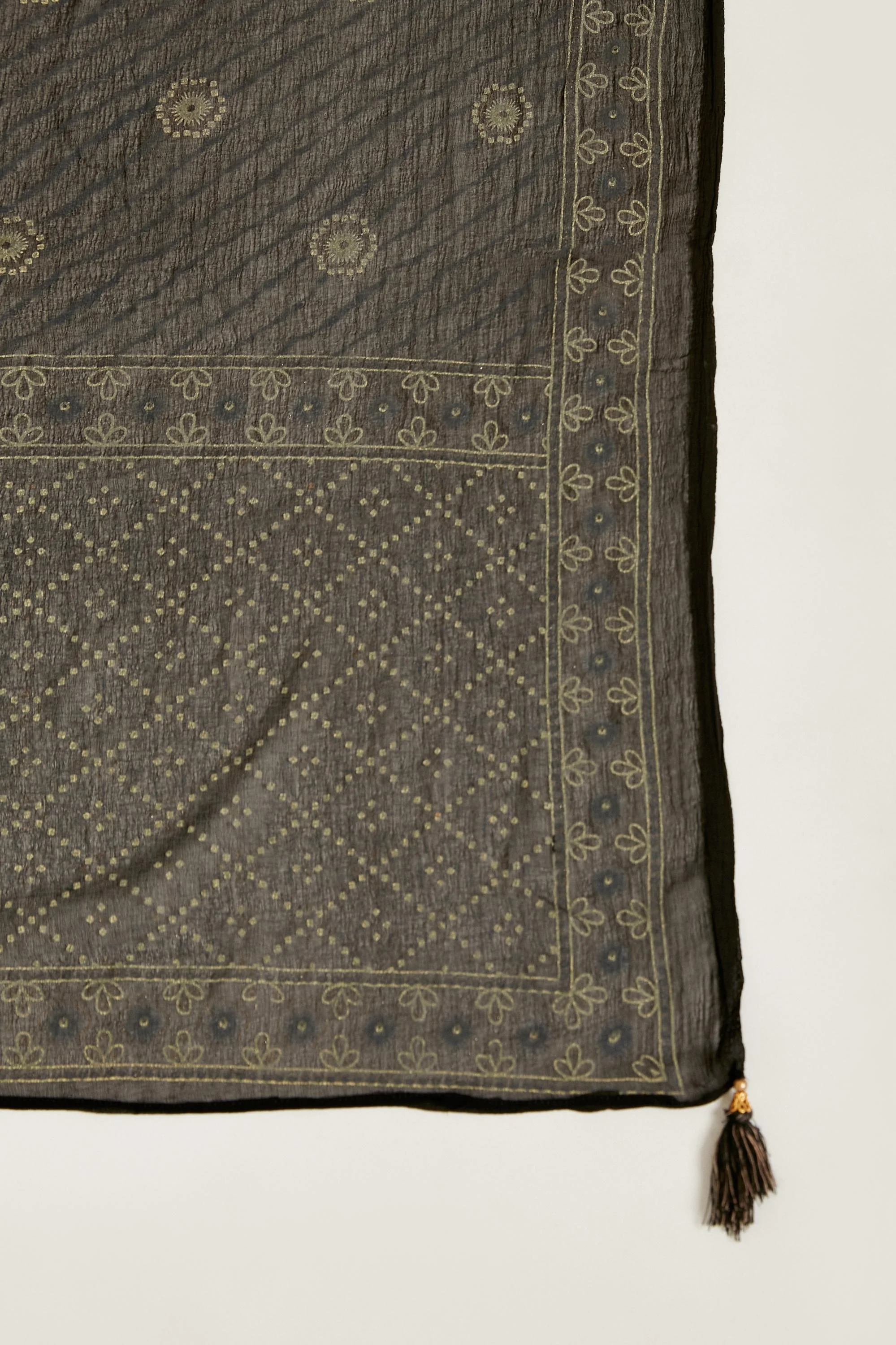 Neerus Black Color Cotton Fabric Kurta Set - Image 7