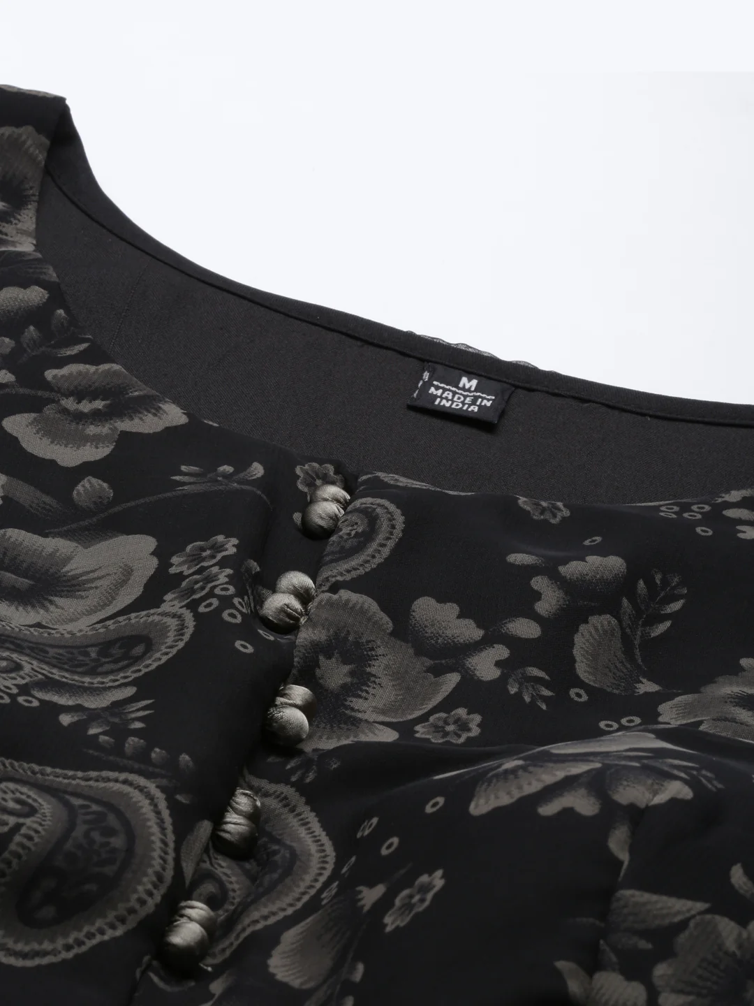 Neerus Black Color Georgette Fabric Gown - Image 2