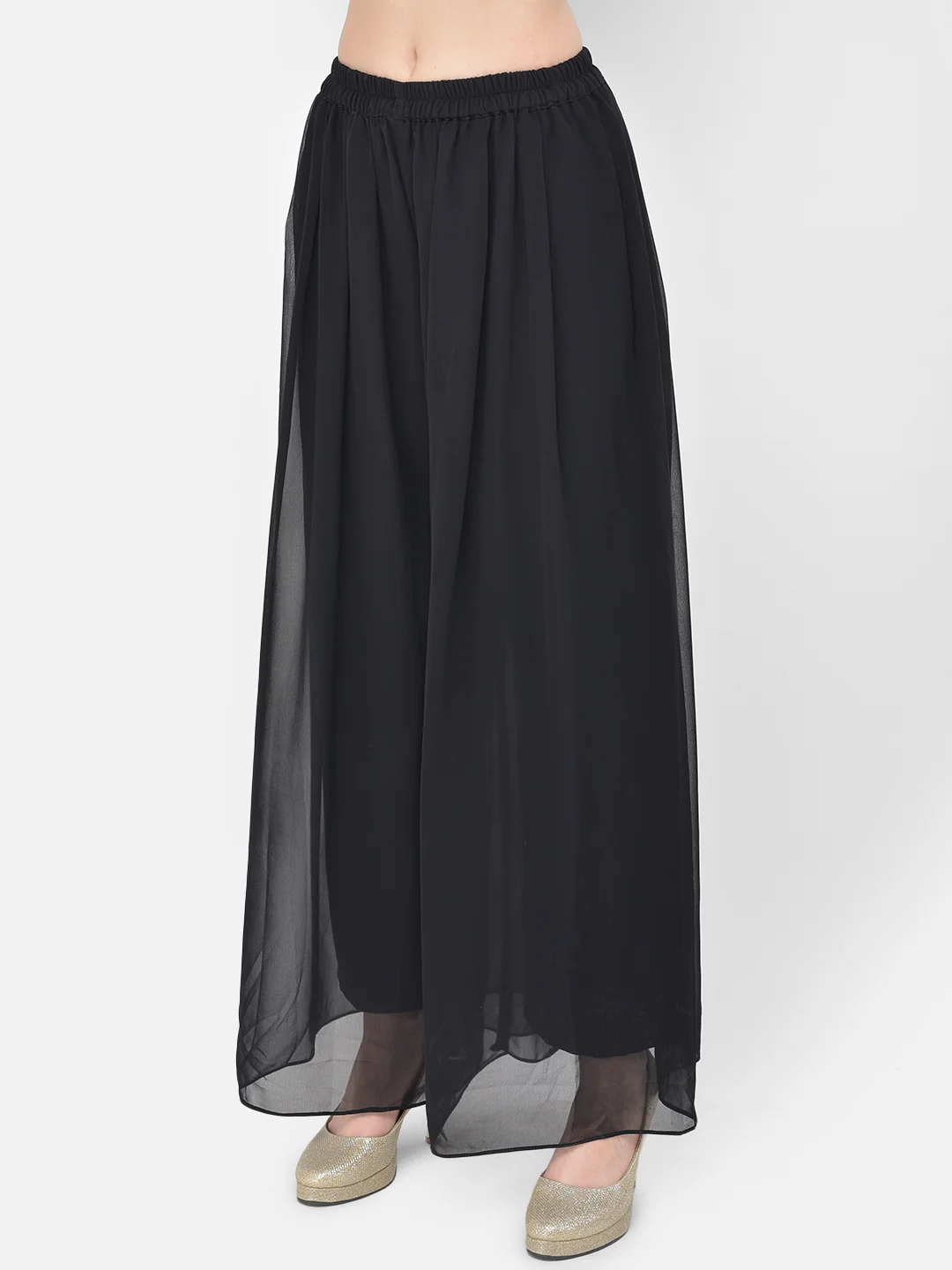 Neerus Black Color Georgette Fabric Salwar Kameez - Image 7