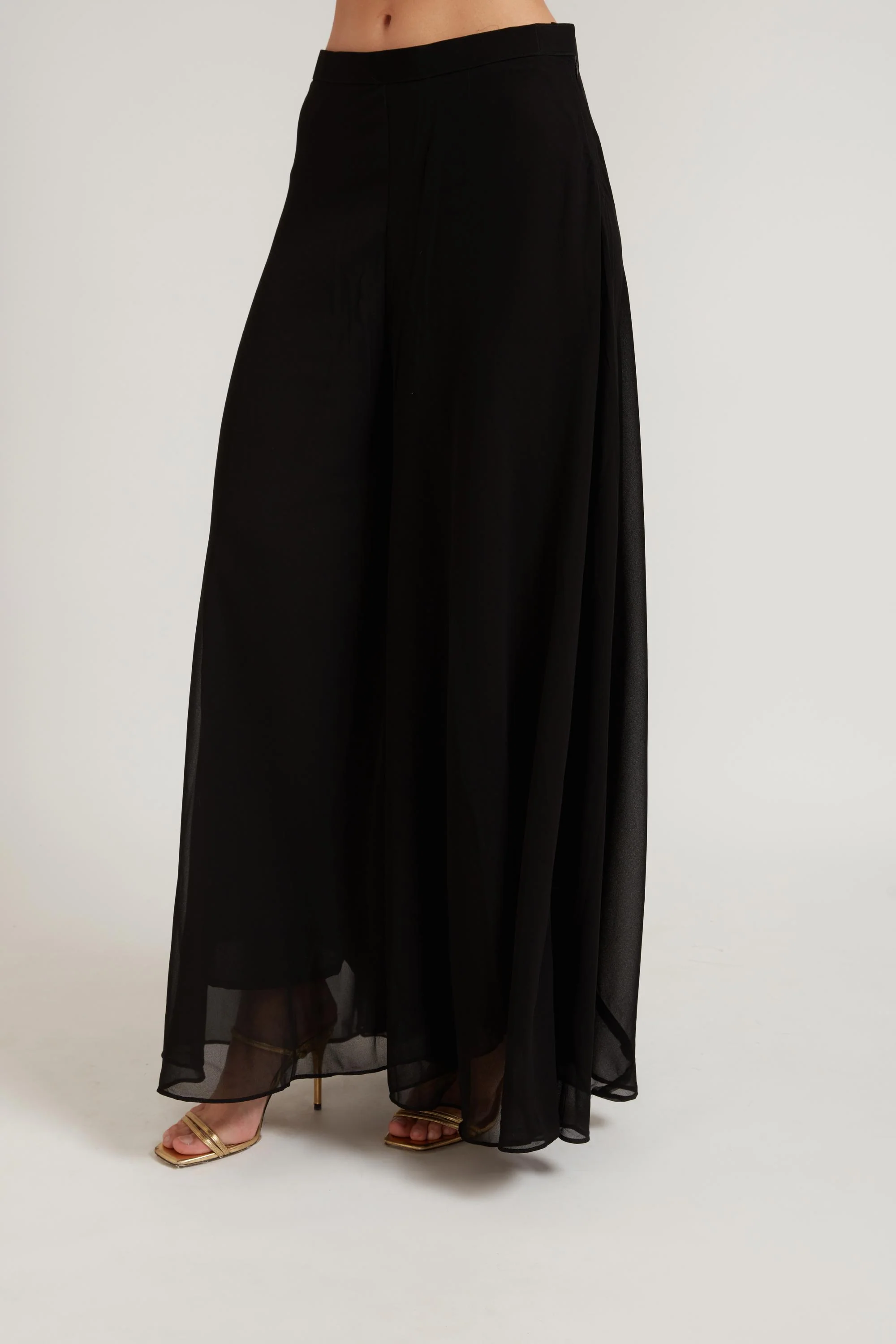 Neerus Black Color Georgette Fabric Suit Set - Image 6