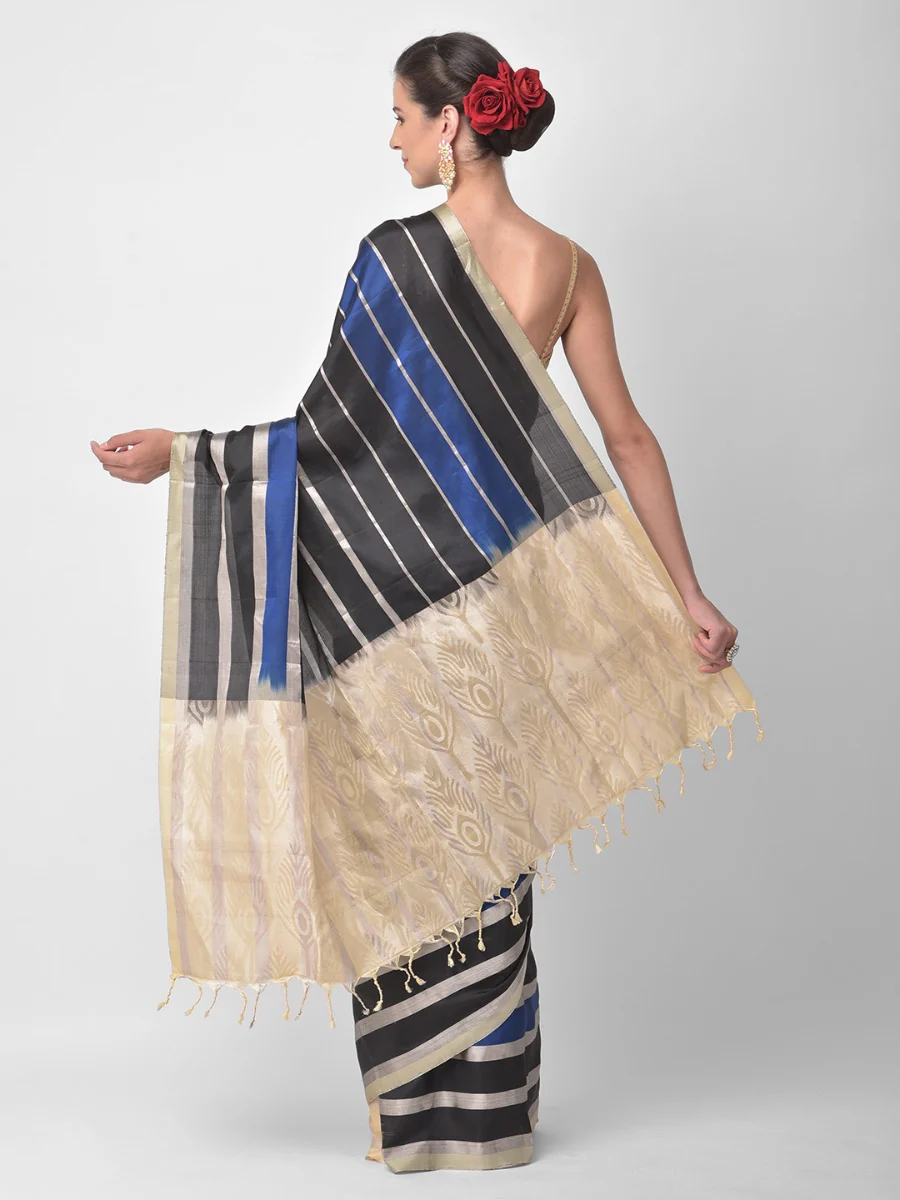 Neerus Black Color Saree - Image 3