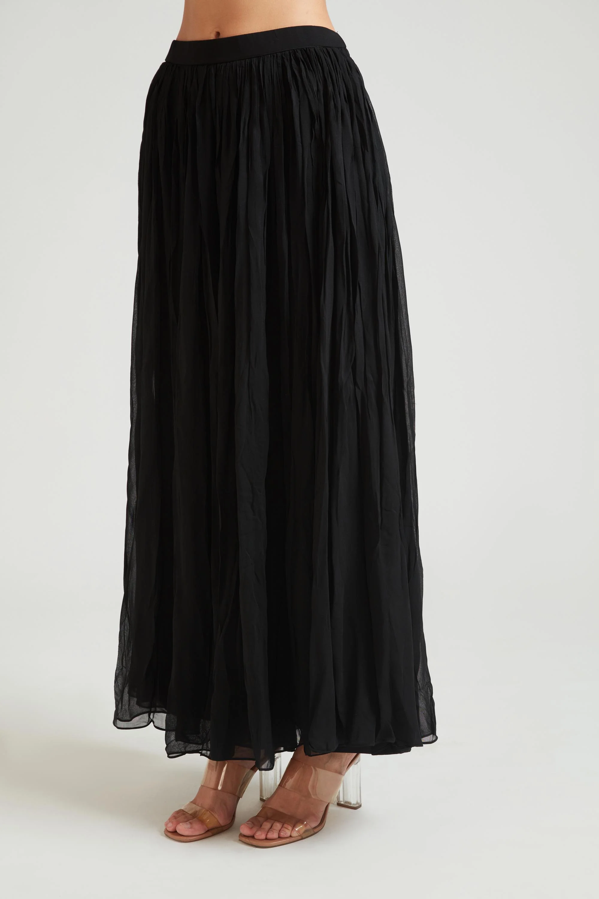 Neerus Black Color Silk Fabric Salwar Kameez - Image 5