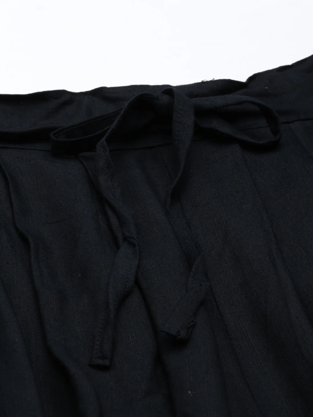 Neerus Black Color Slub Rayon Fabric Dhotti - Image 6