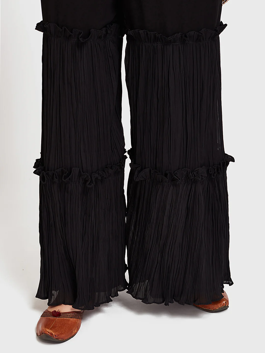 Neerus Black Embellished Readymade Suits - Image 4