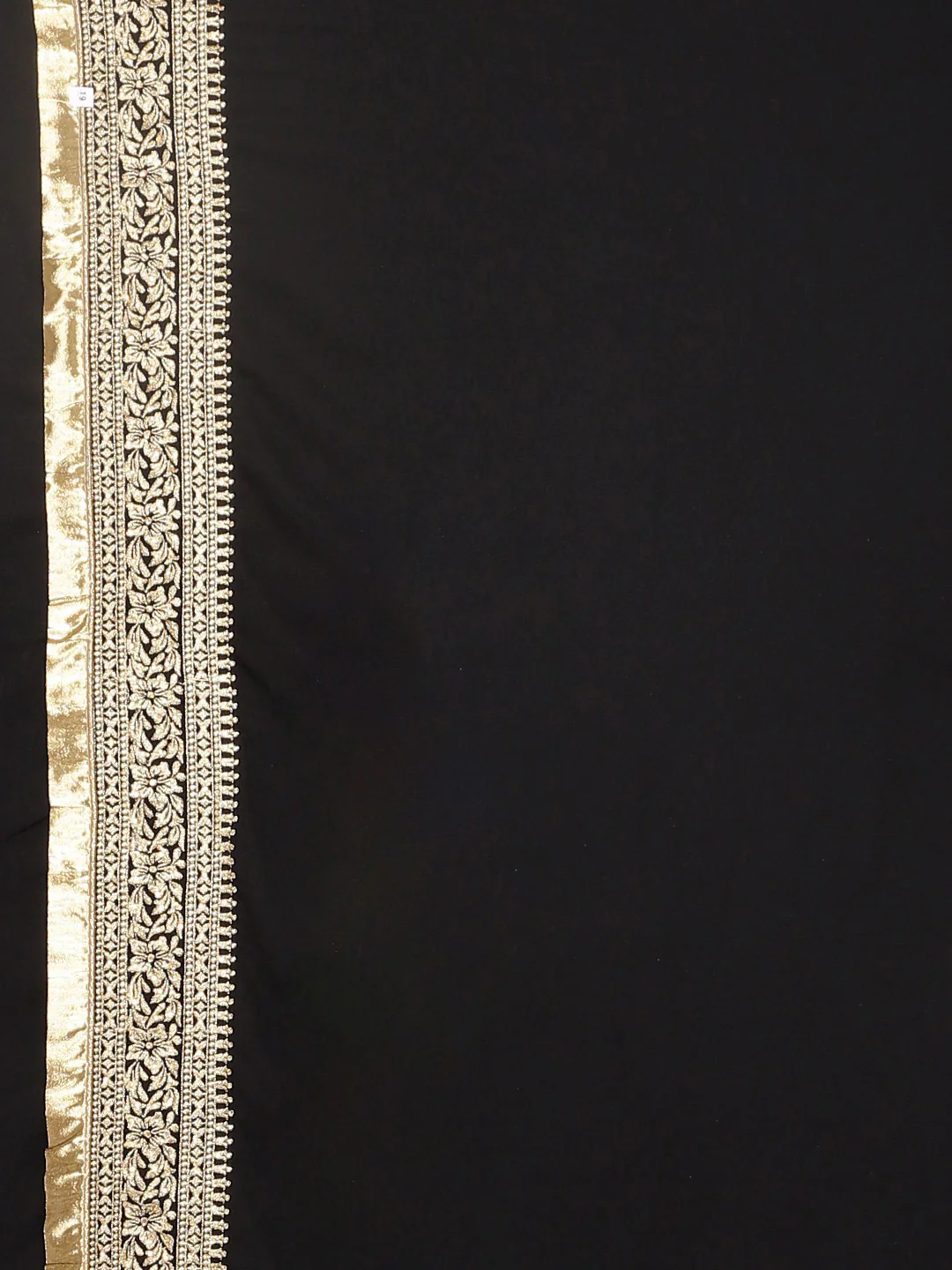 Neerus Black Printed Saree With Blouse - Image 6
