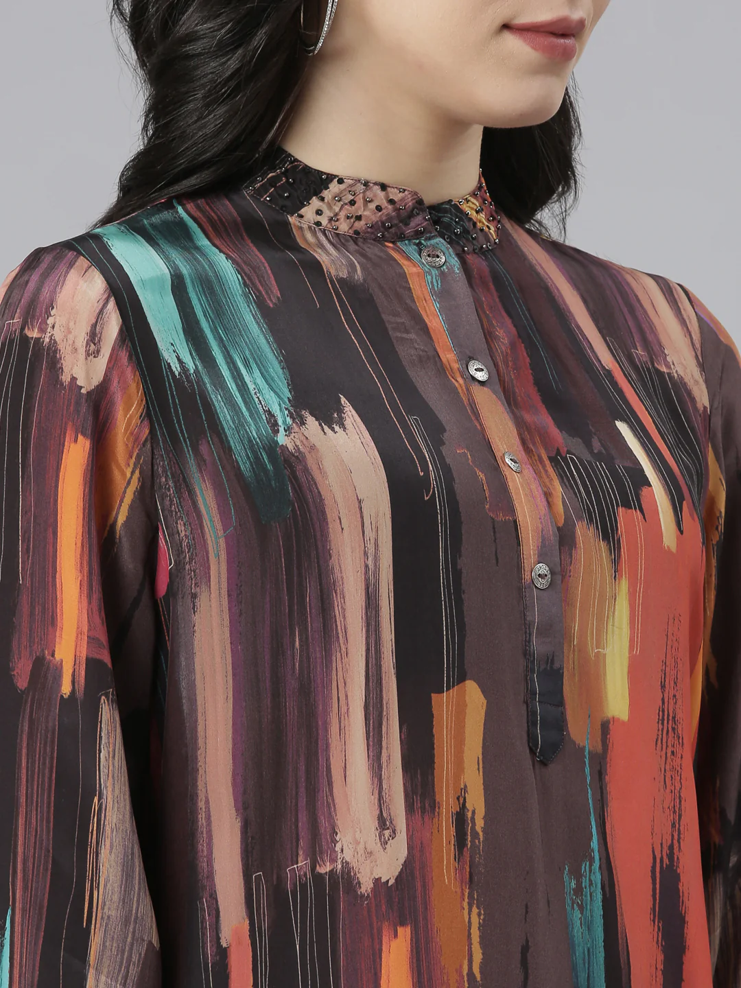 Neerus Multi Regular Straight Colourblocked Kurta And Salwar - Image 4