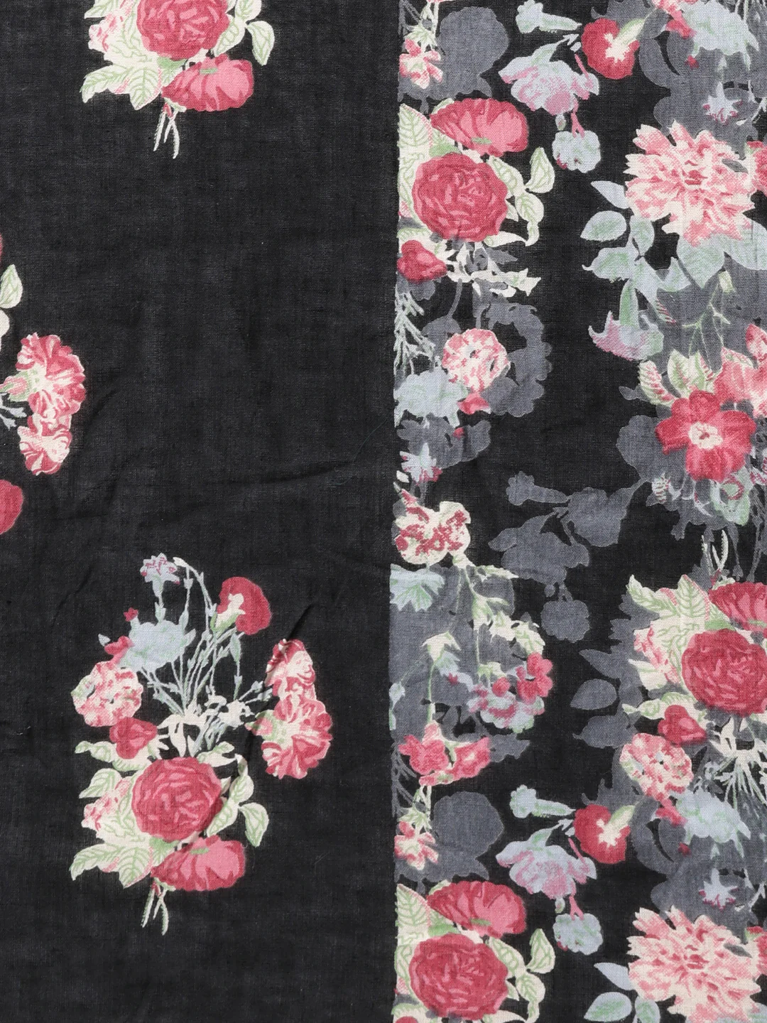 Neerus Black Regular Straight Floral Kurta And Salwar With Dupatta - Image 7