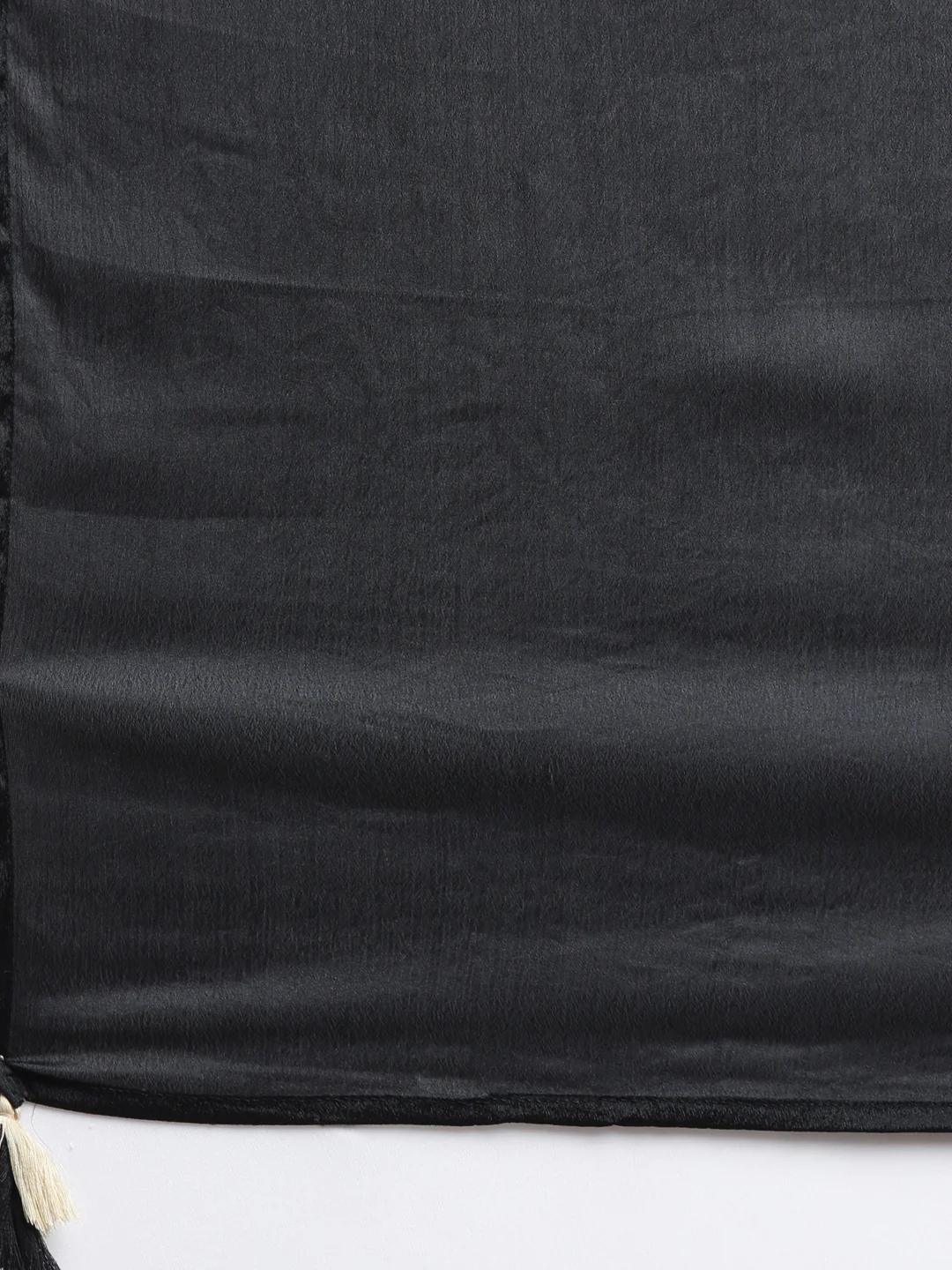 Neerus Black Regular Straight Floral Kurta And Trousers With Dupatta - Image 7