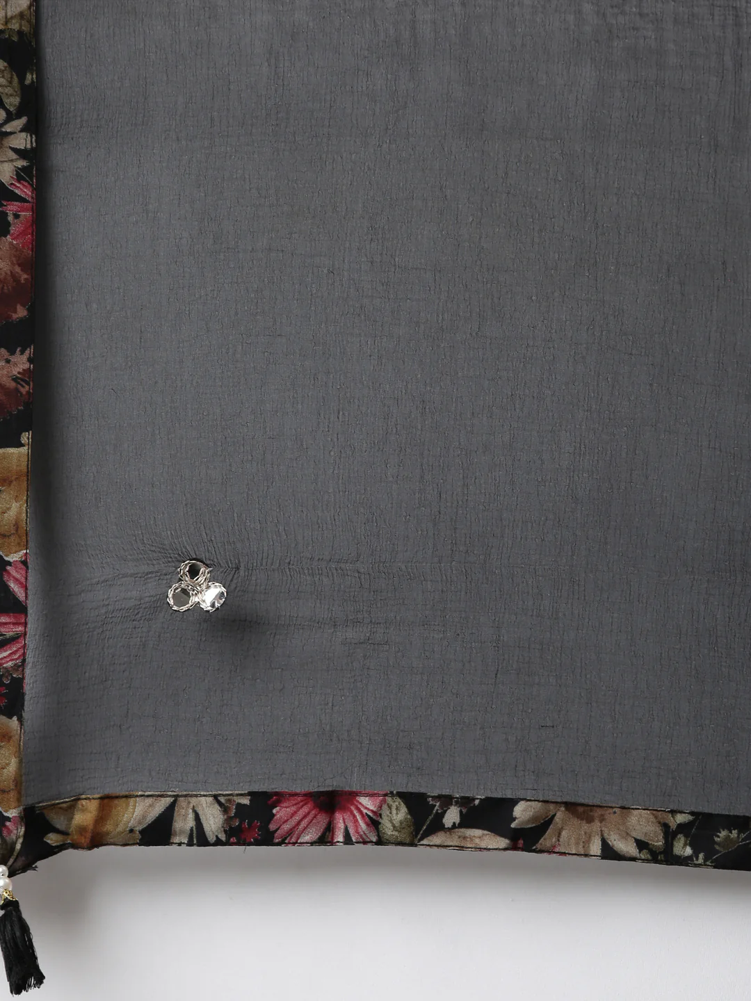 Neerus Black Regular Straight Floral Readymade Suits - Image 7