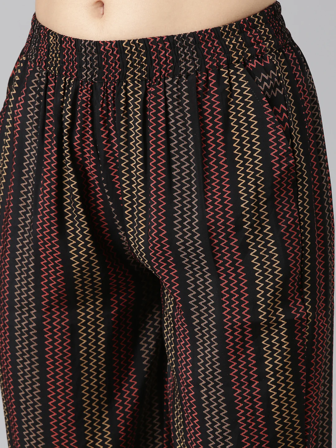 Neerus Black Regular Straight Printed Readymade Suits - Image 6