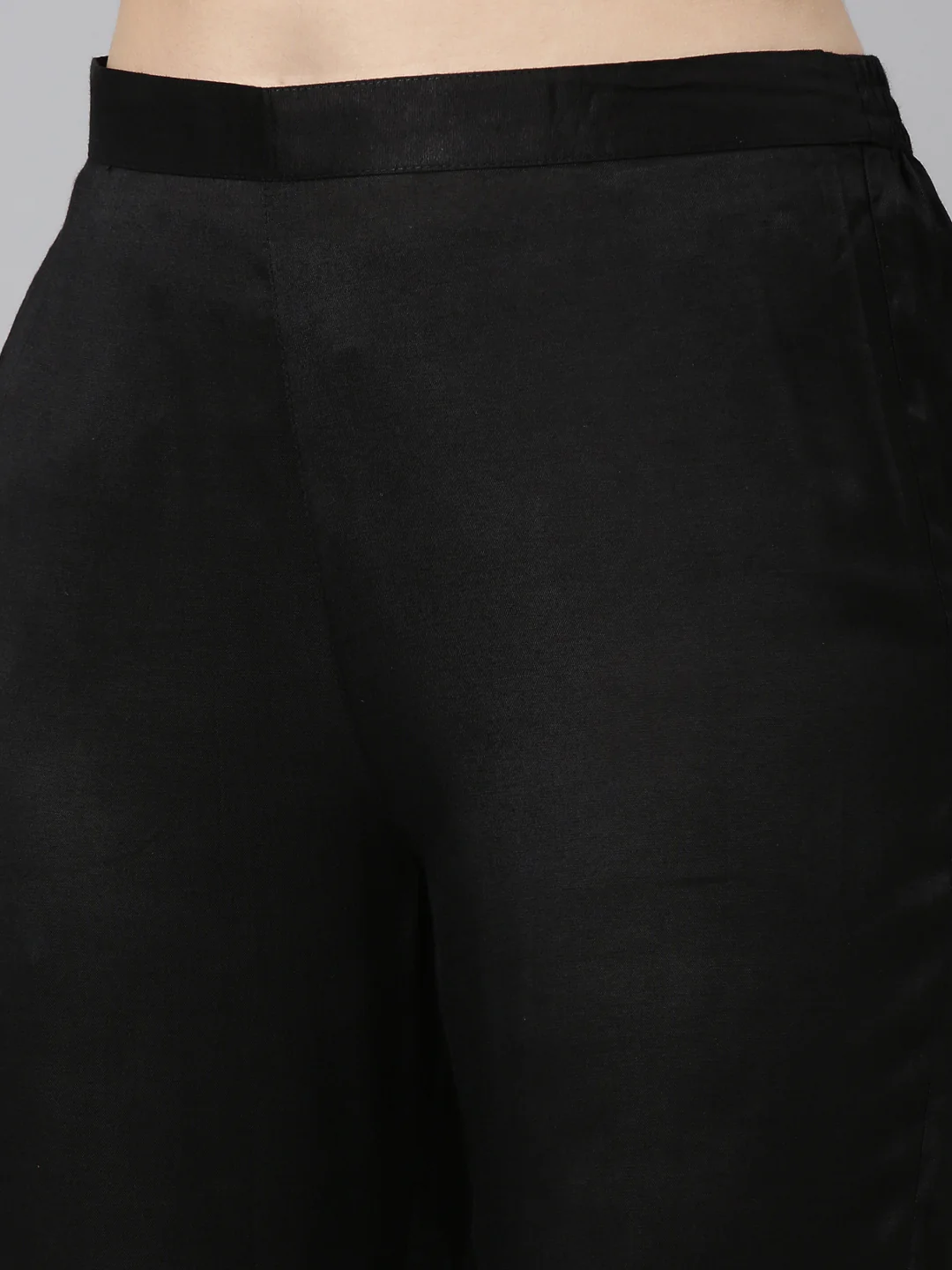Neerus Black Regular Straight Printed Readymade Suits - Image 6