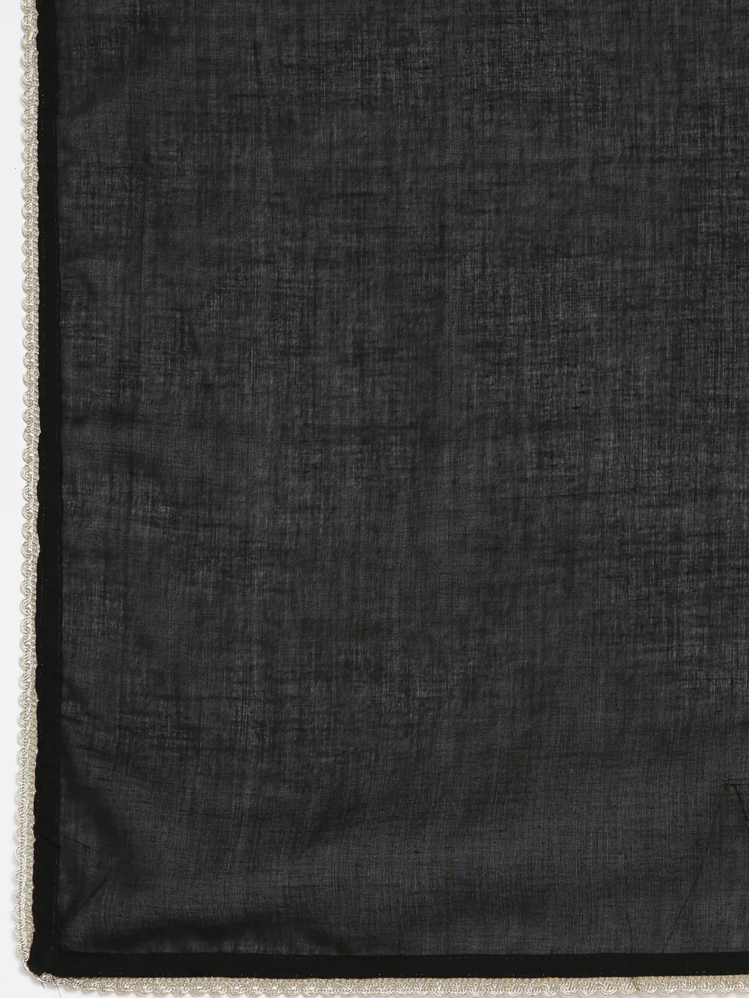 Neerus Black Regular Straight Solid Kurta and Trousers With Dupatta - Image 7