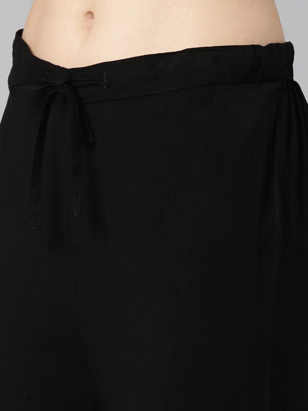Neerus Black Regular Straight Solid Readymade Suits - Image 6