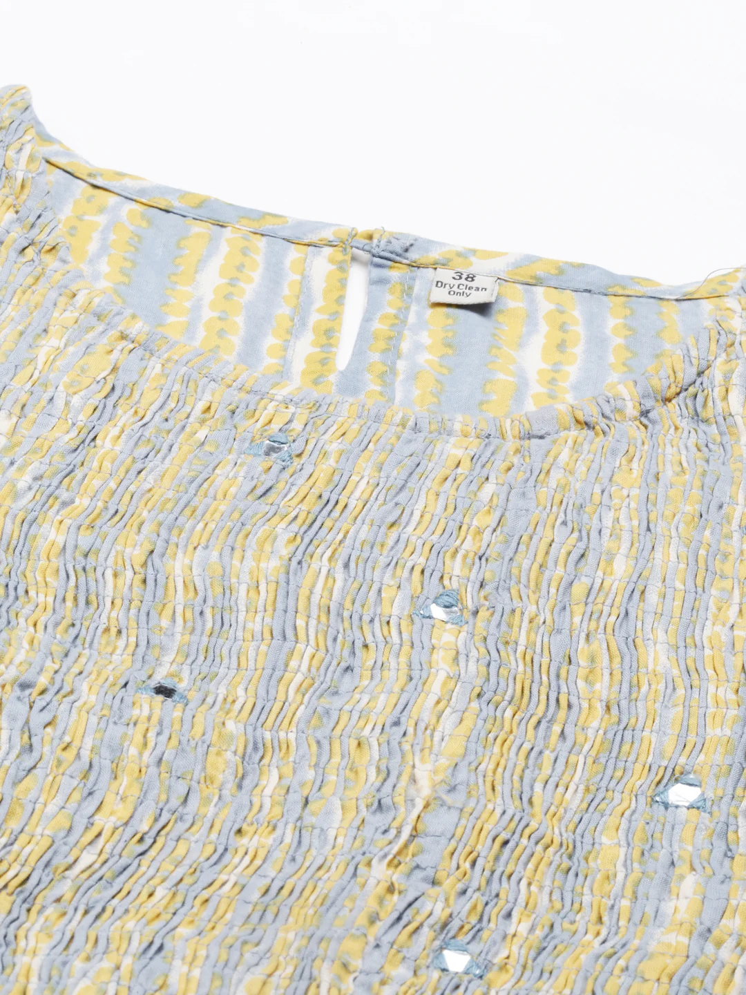Neerus Blue Color Cotton Fabric Kurta - Image 2