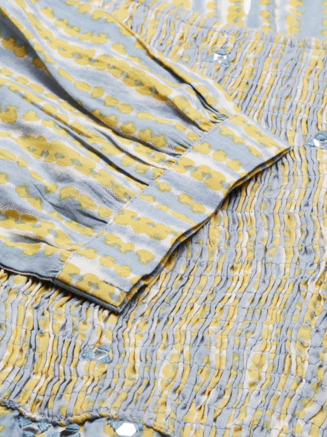 Neerus Blue Color Cotton Fabric Kurta - Image 7