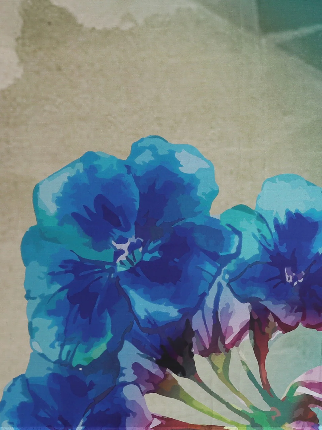 Neerus Blue Color Crepe Fabric Saree - Image 3