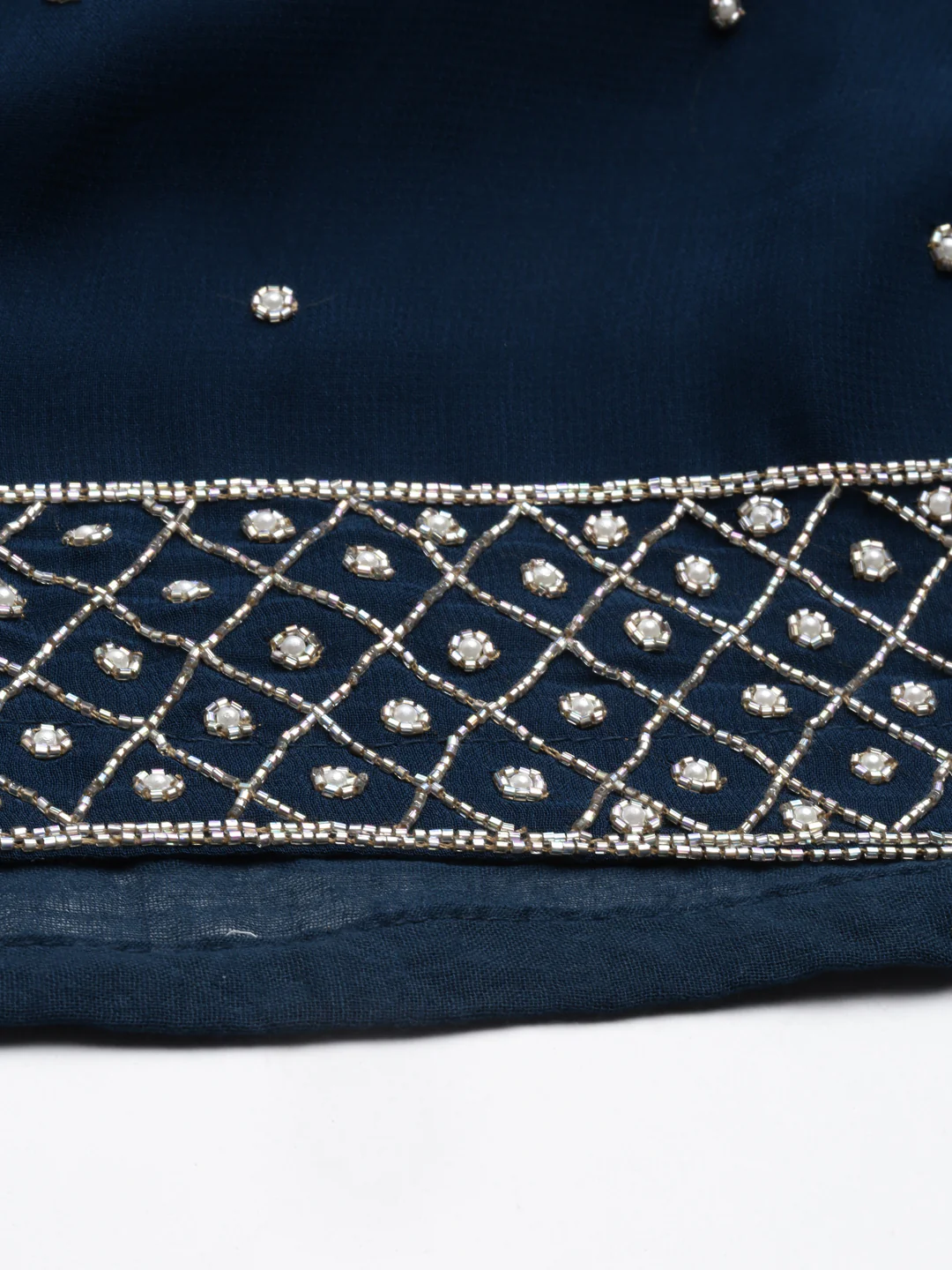 Neerus Blue Color Georgette Fabric Suit Set - Image 10