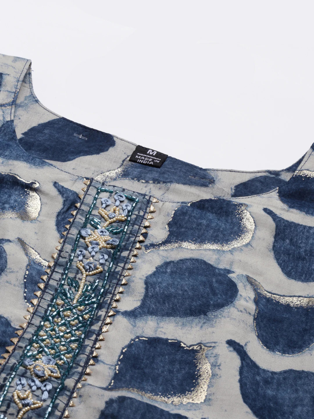 Neerus Blue Color Muslin Fabric Kurta - Image 2