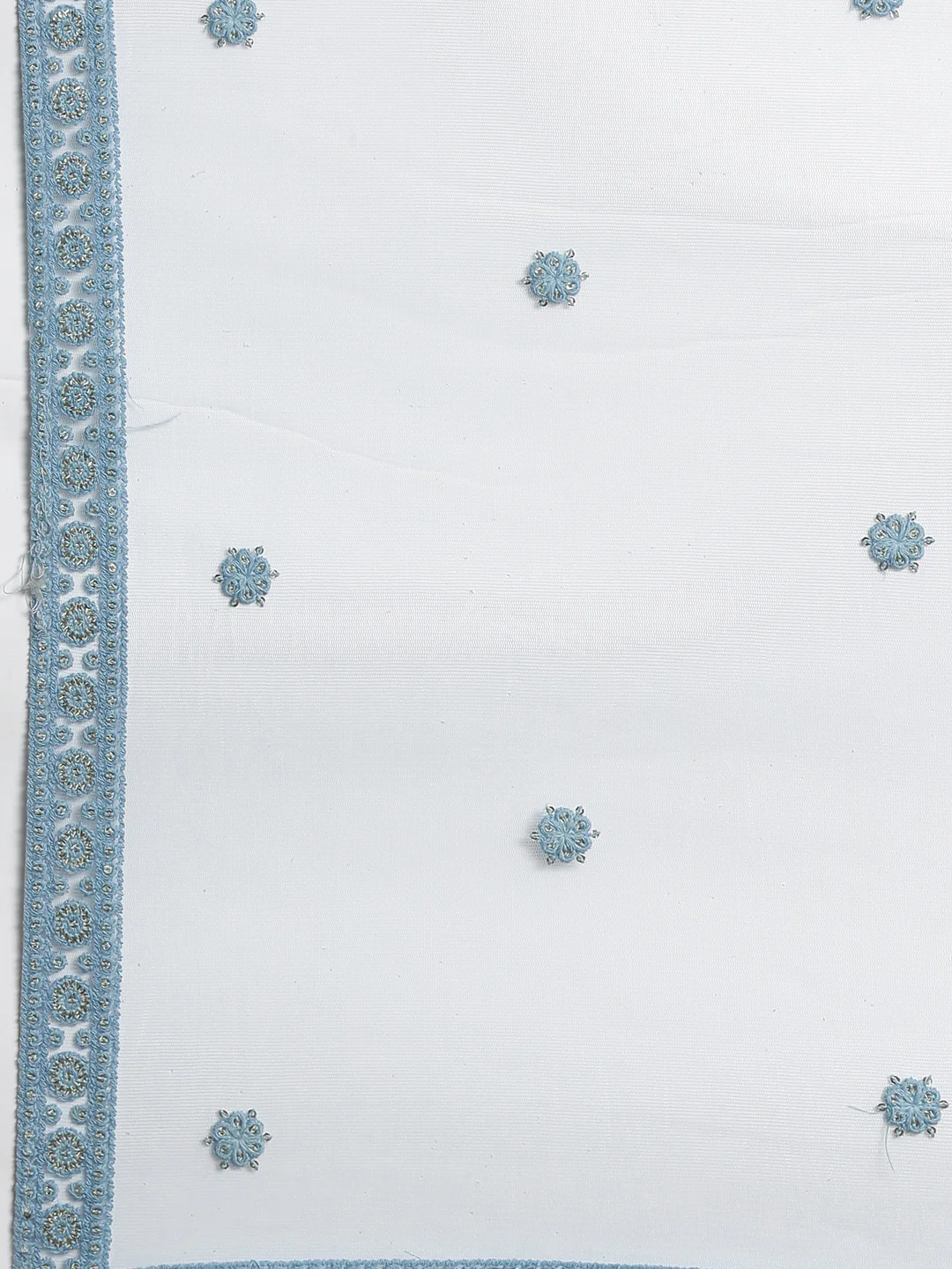 Neerus Blue Color Nett Fabric Gown - Image 35