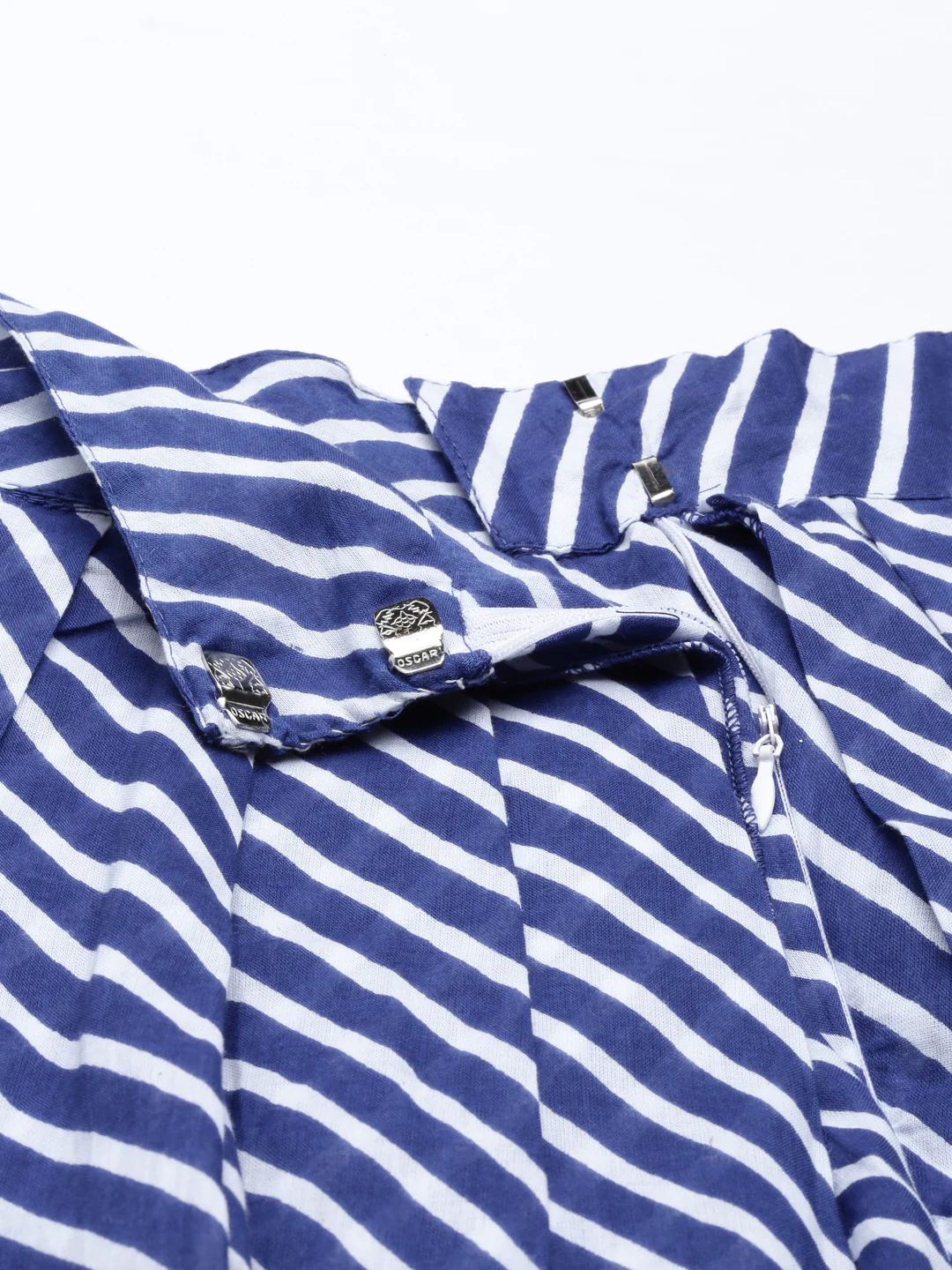 Neerus Blue Color Rayon Fabric Dhotti - Image 6
