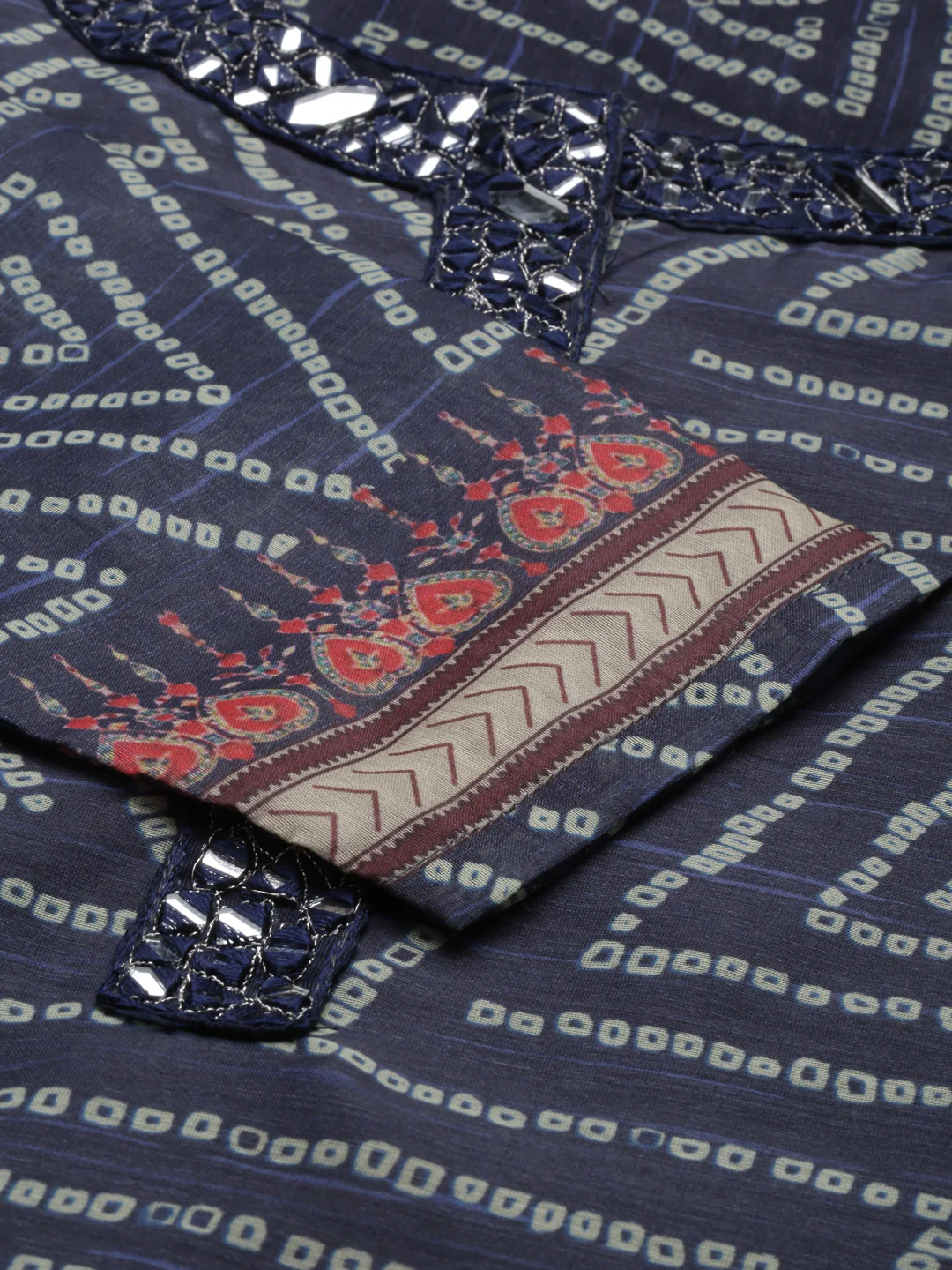 Neerus Blue Color Silk Fabric Kurta - Image 7
