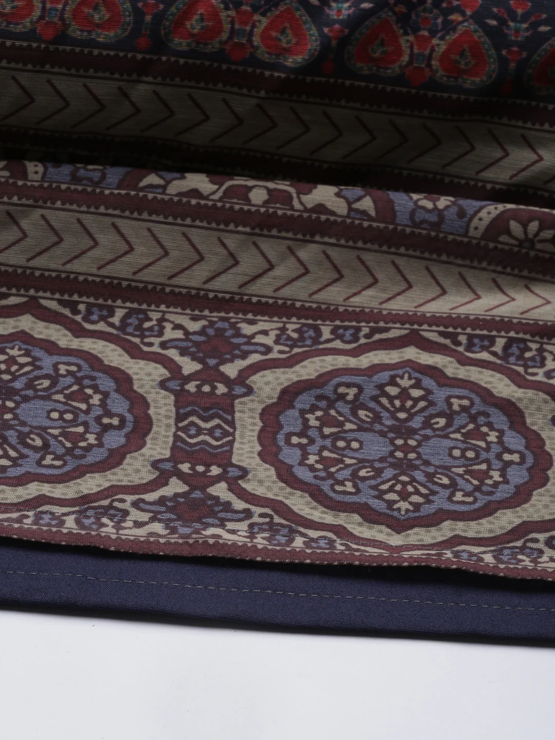 Neerus Blue Color Silk Fabric Kurta - Image 8