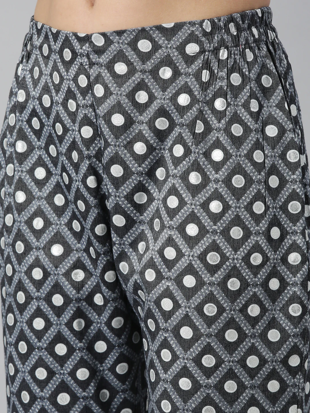 Neerus Blue Color Slub Rayon Fabric Kurta Set - Image 9