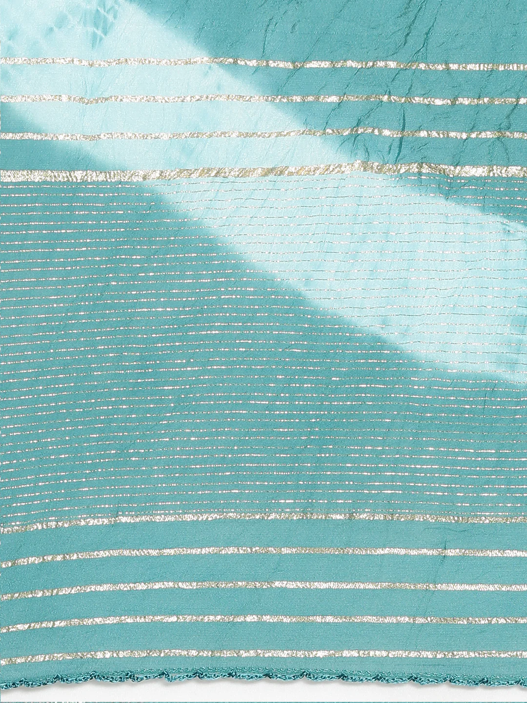 Neerus Blue Pleated Straight Printed Readymade Suits - Image 7