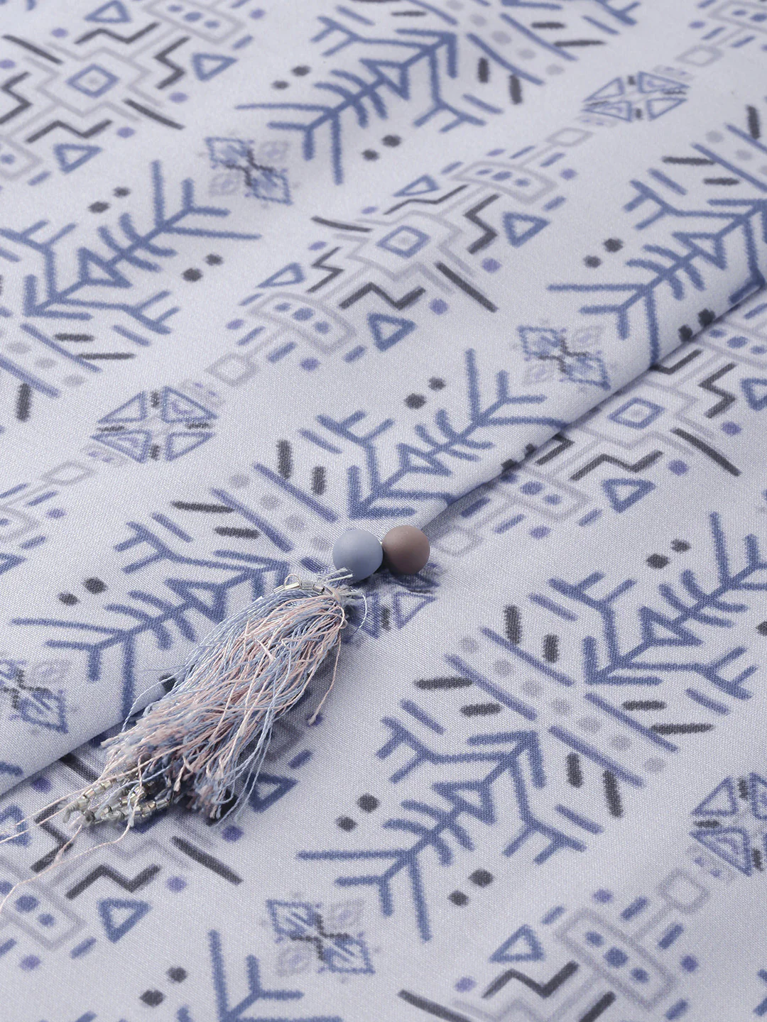 Neerus Blue Printed High Low Kurta - Image 2